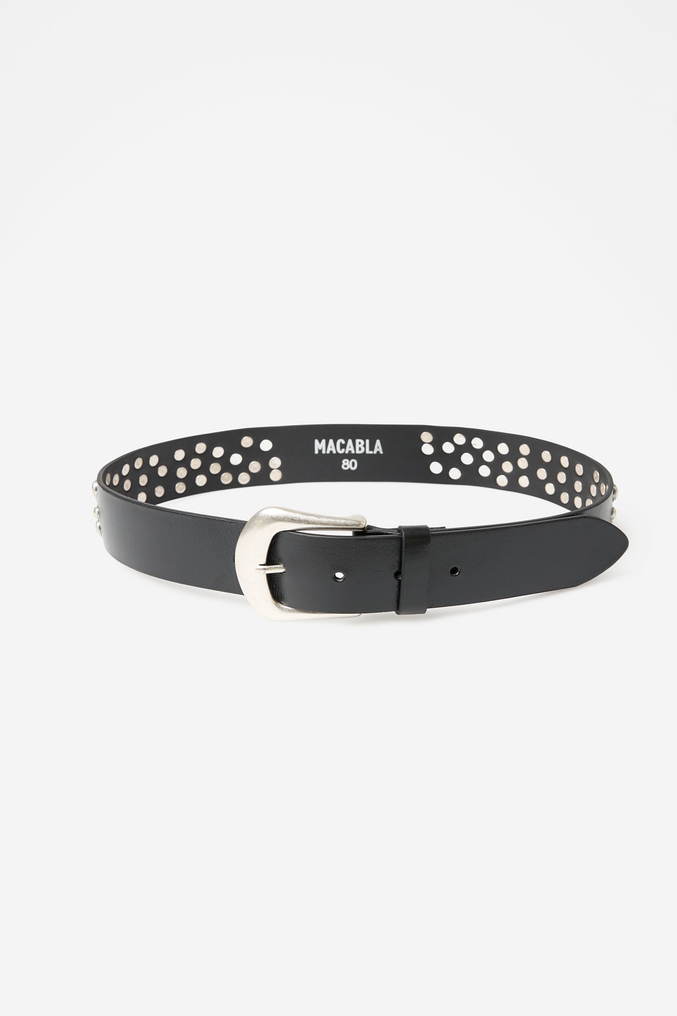 Ceinture noire cloutée