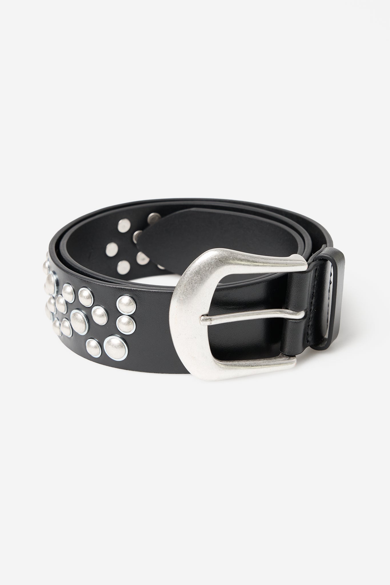 Ceinture noire cloutée