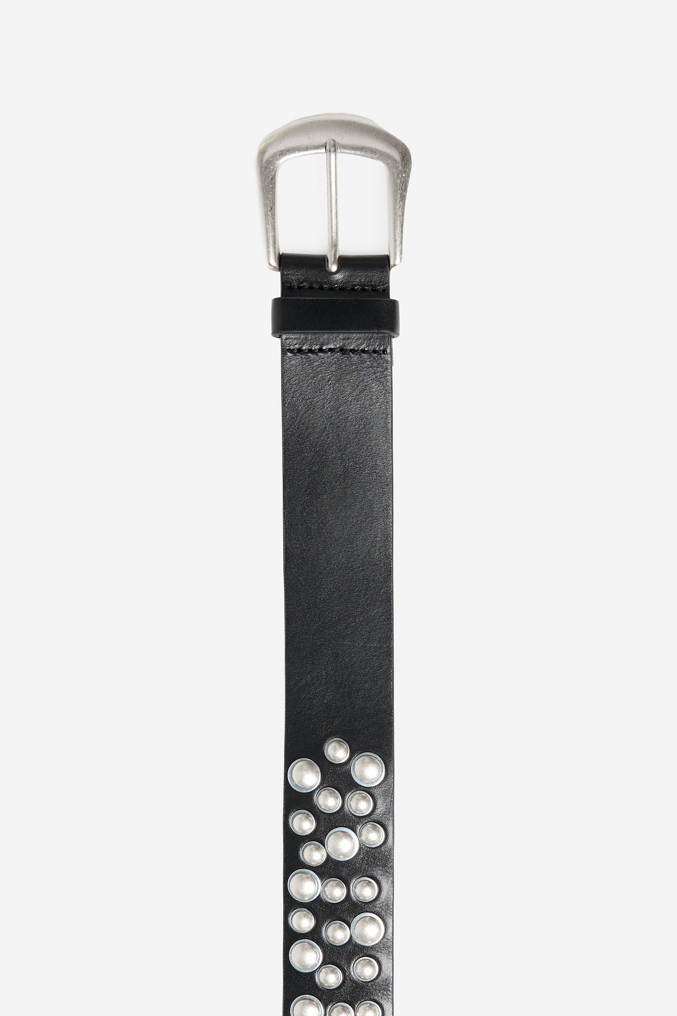 Ceinture noire cloutée