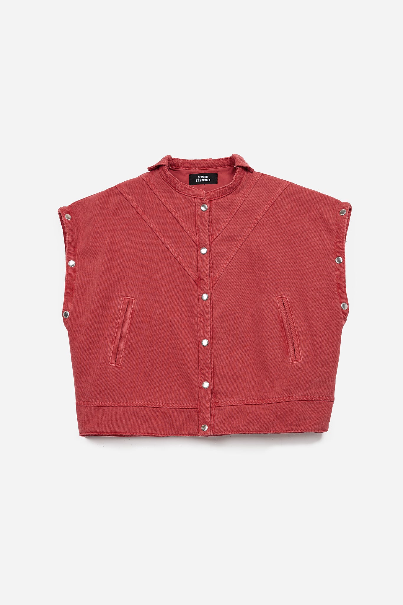 Blouson Bomber Rouge Amovible