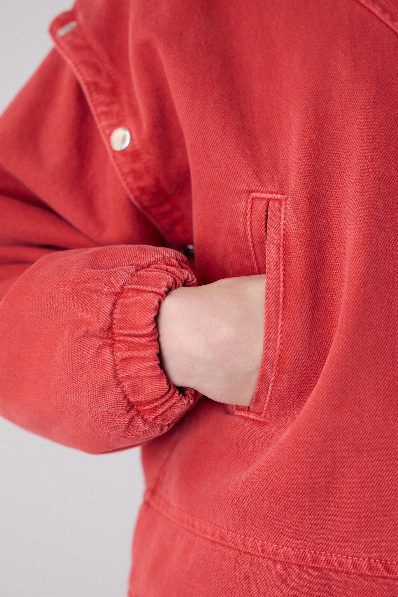 Blouson Bomber Rouge Amovible