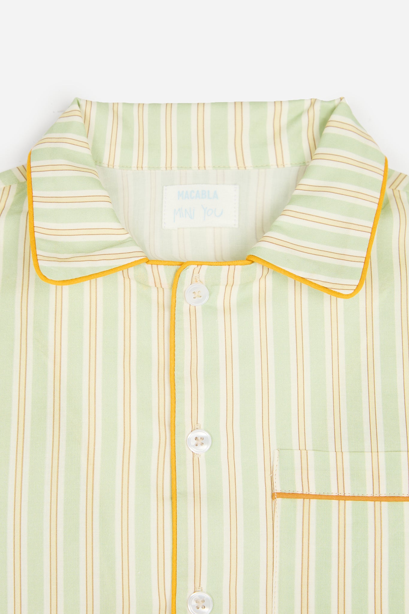 Pijama Unisex Rayas Verde
