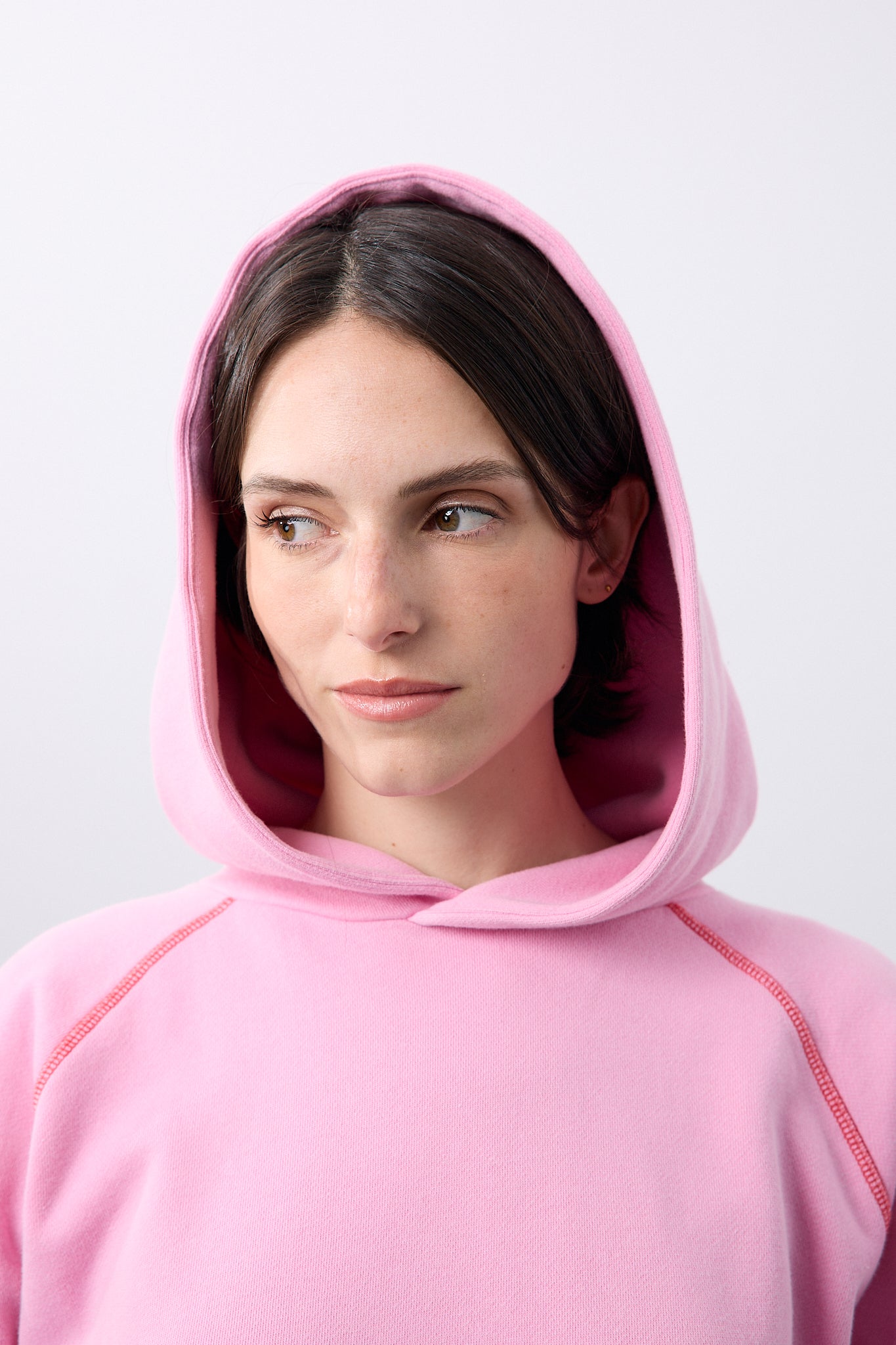 Sweat à capuche Rose