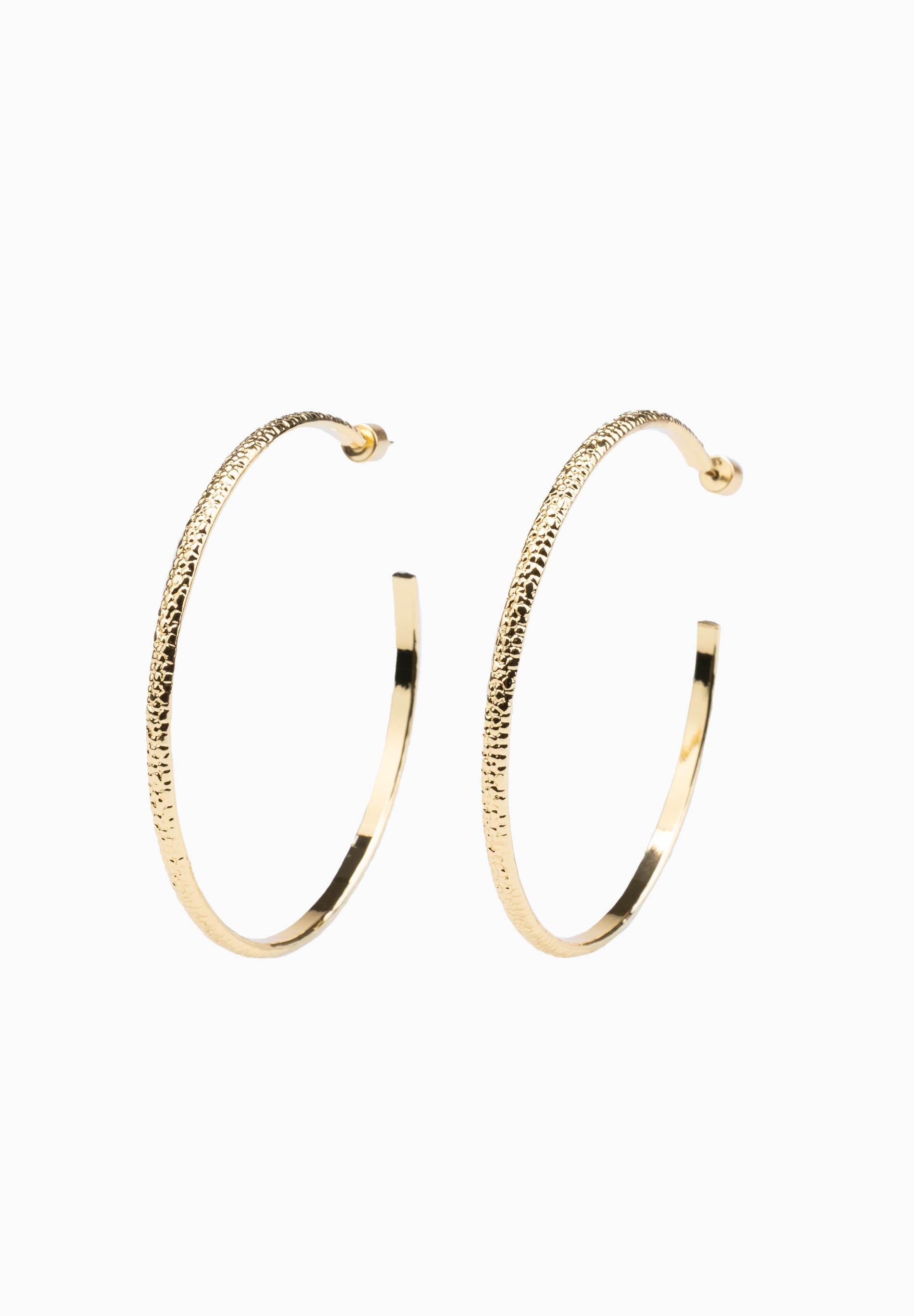 Boucles d'oreilles créoles Bubbles 6,5 cm