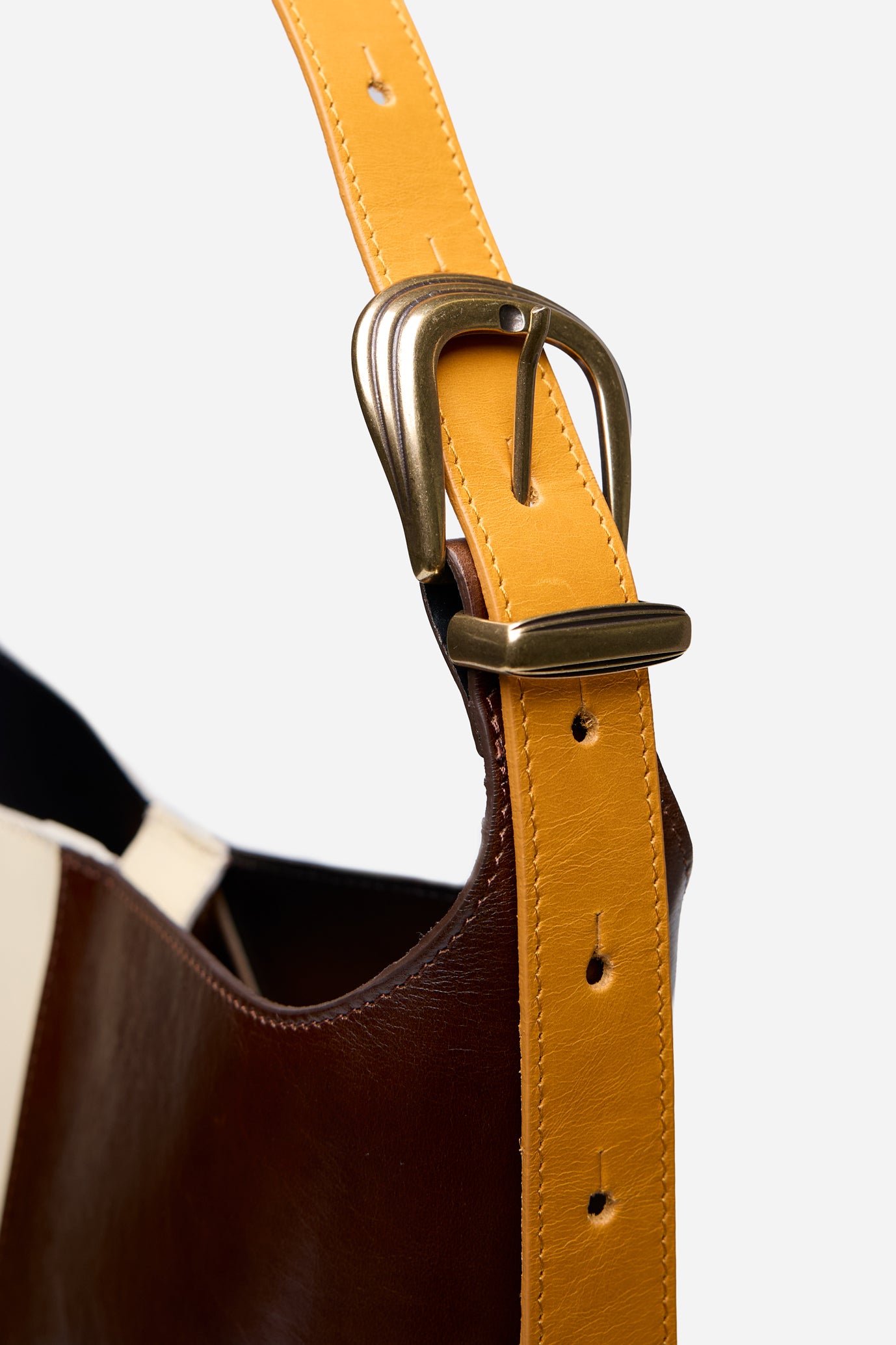 Sac Seau Marron et écru