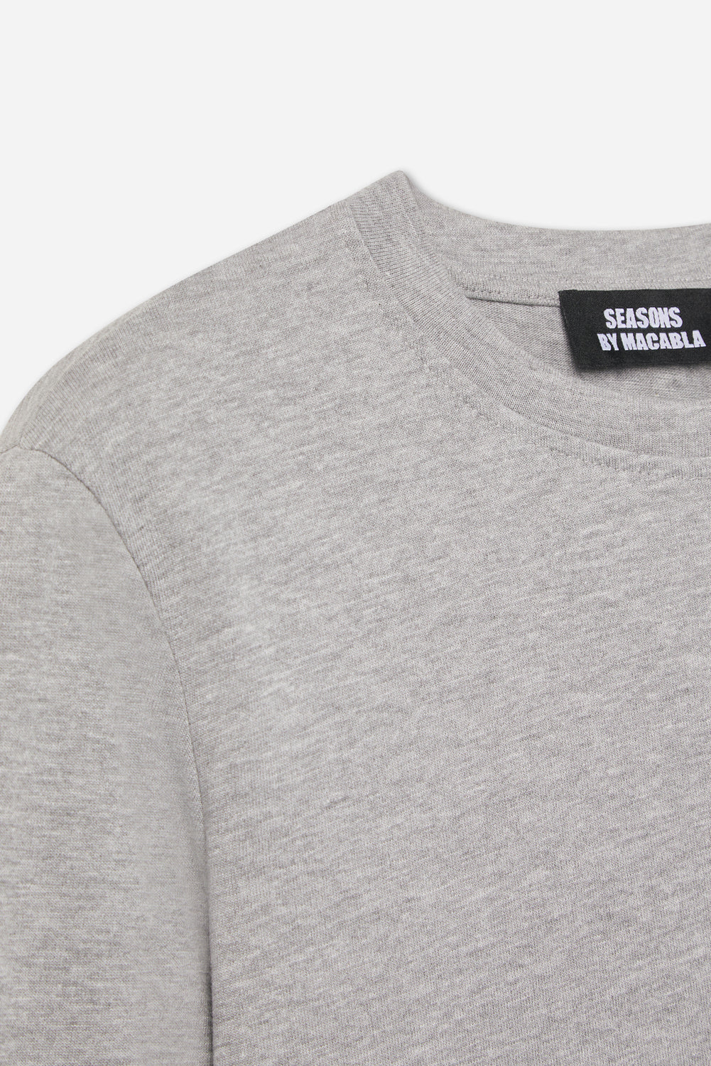 Camiseta Algodón Manga Larga Gris