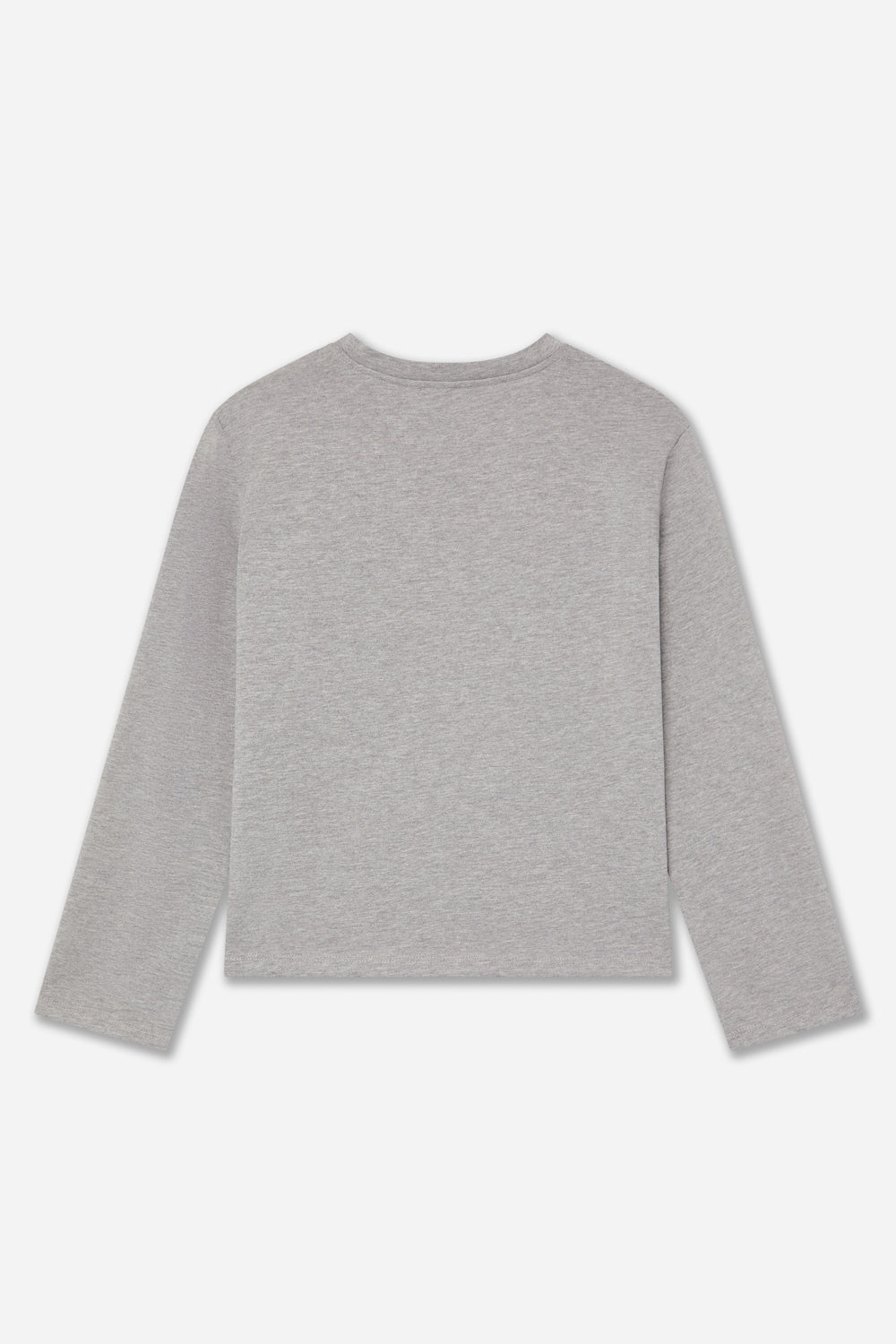 Camiseta Algodón Manga Larga Gris