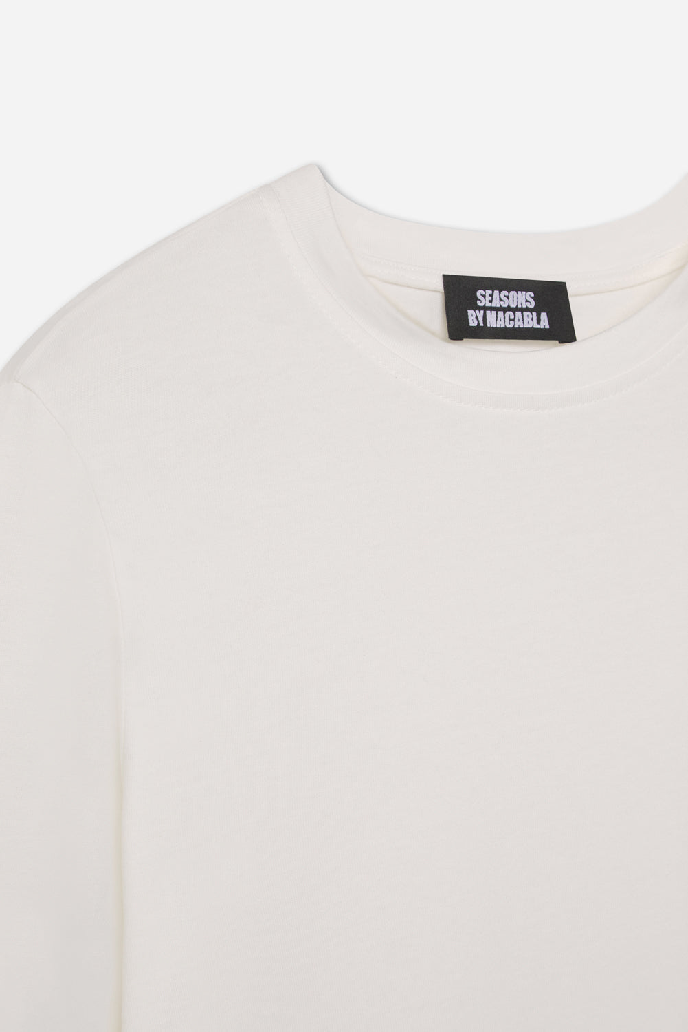 Camiseta Algodón Manga Larga Blanca