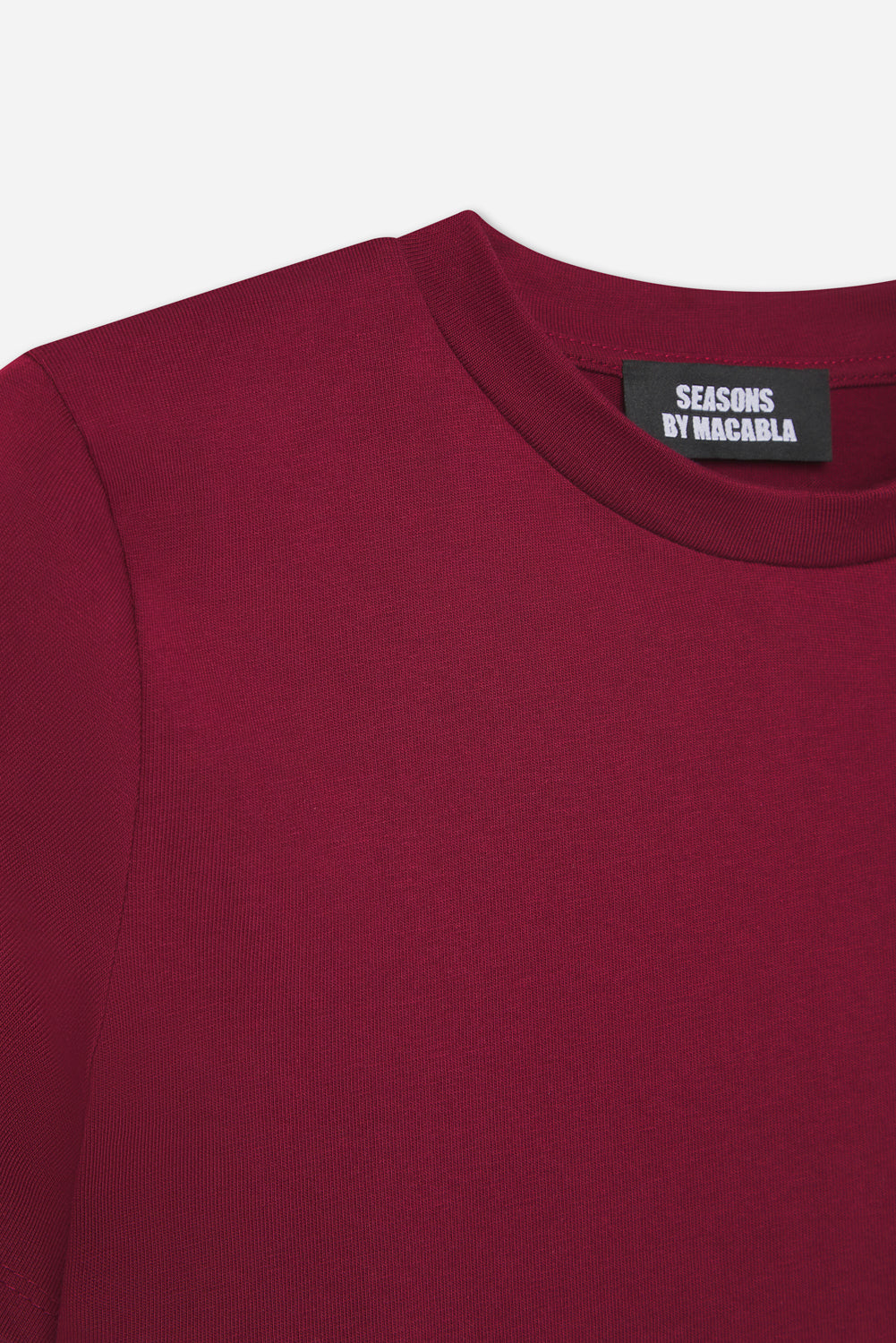 Burgundy Cotton T-shirt