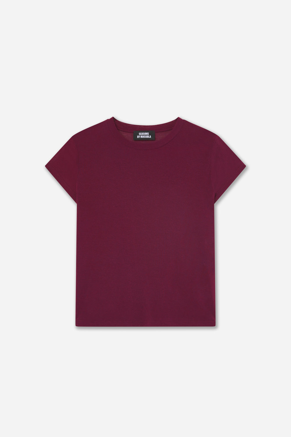 T-shirt Aubergine Cachemire