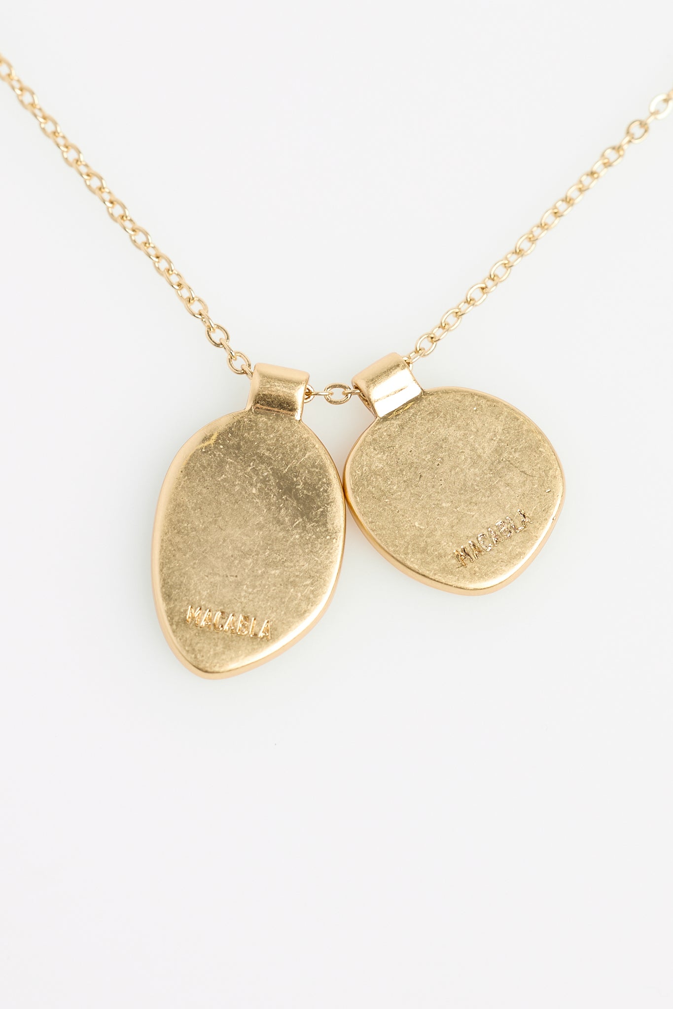 Pendentif Double Ovale Irrégulier