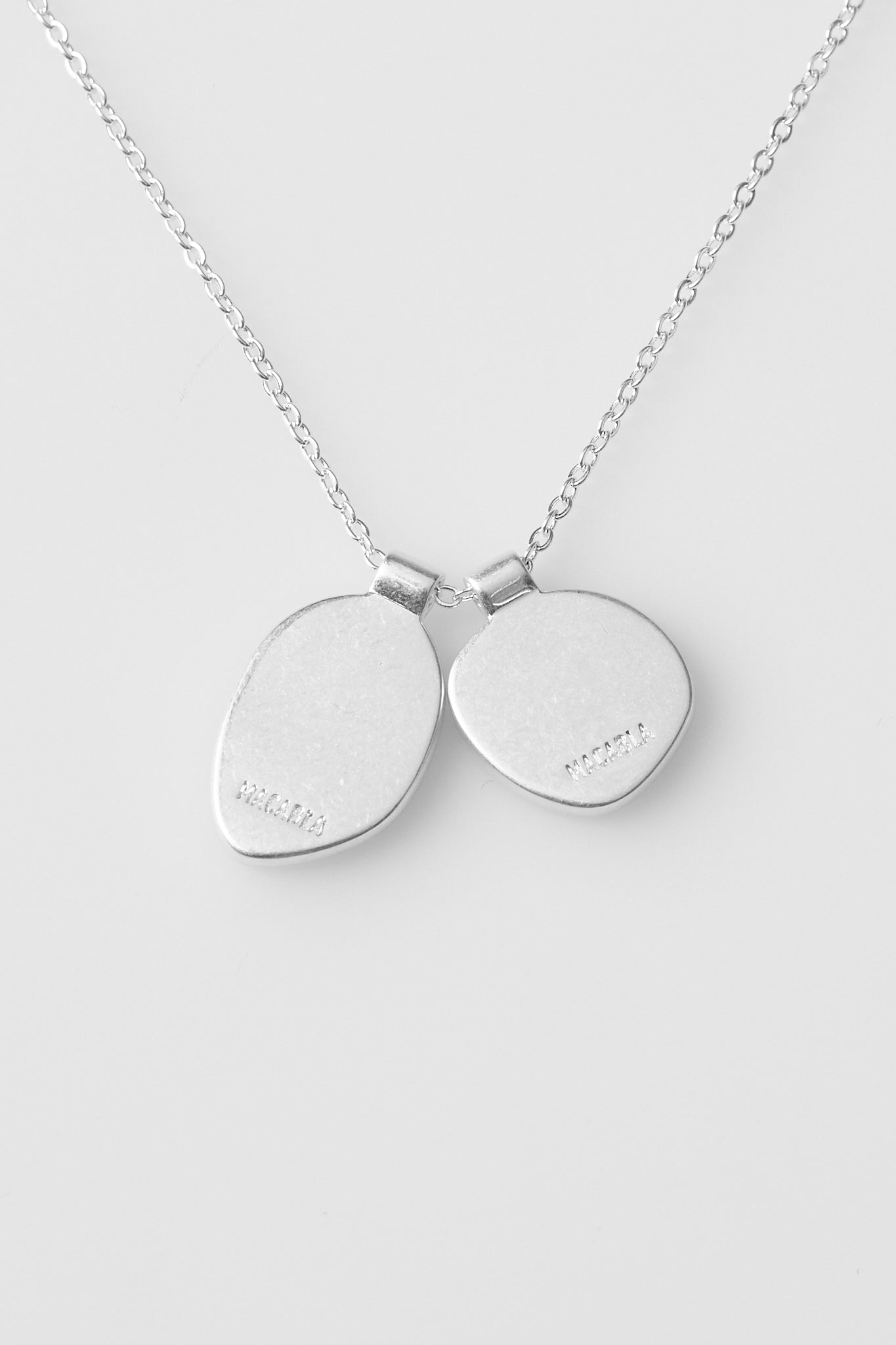 Pendentif Double Ovale Irrégulier