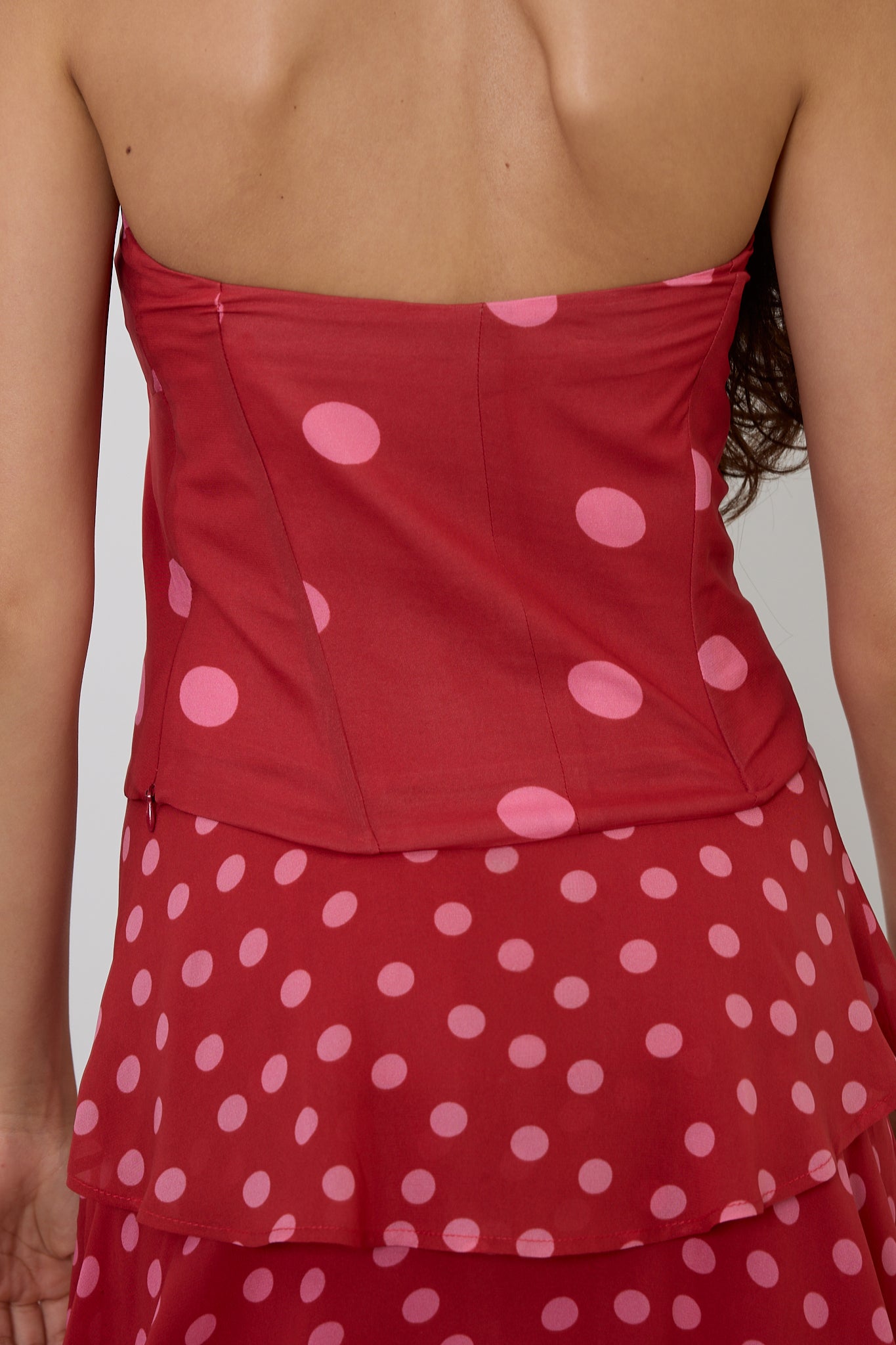 Red Polka Dot Knot Top