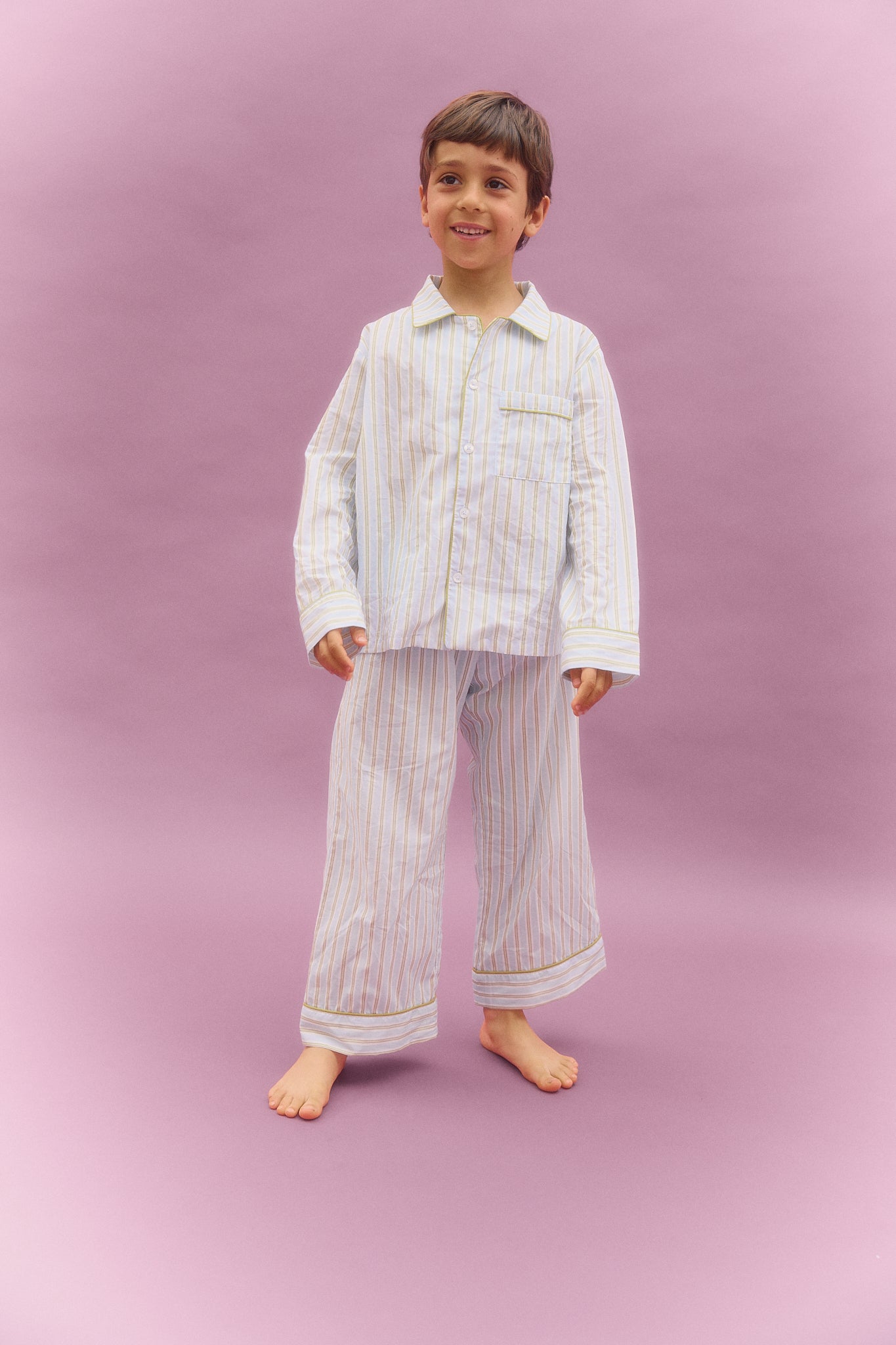 Kids Striped Blue Pyjamas