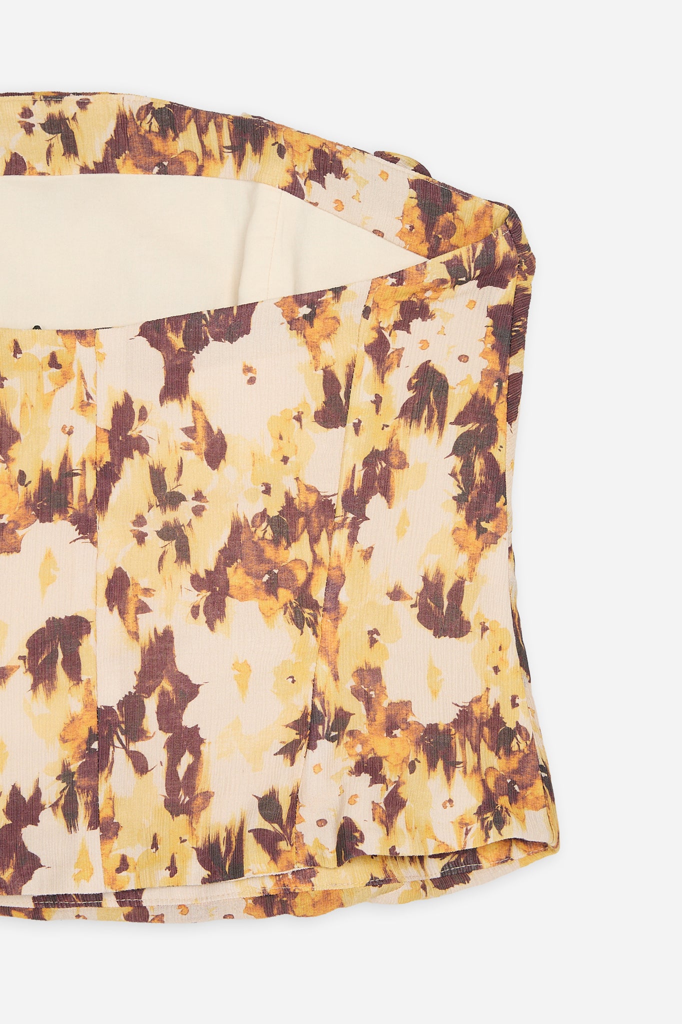 Yellow Floral Knot Top