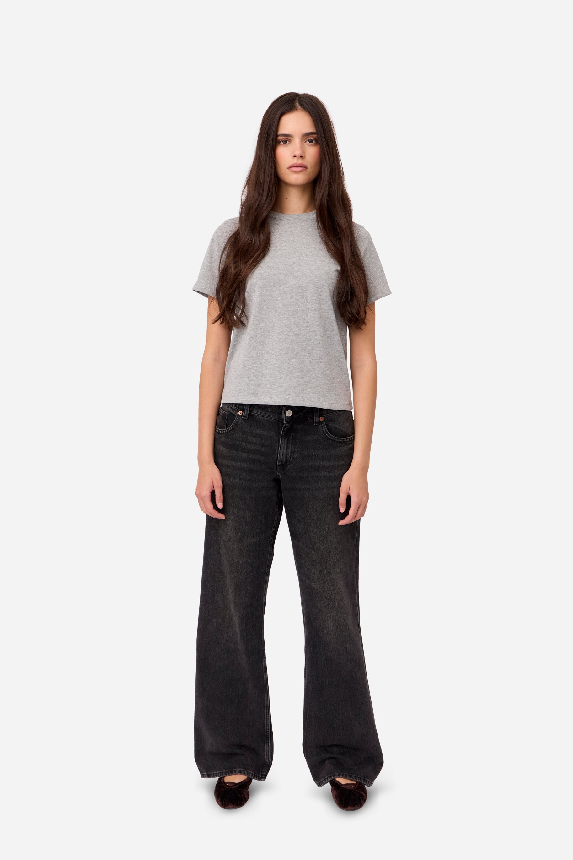 Gray Cotton T-shirt
