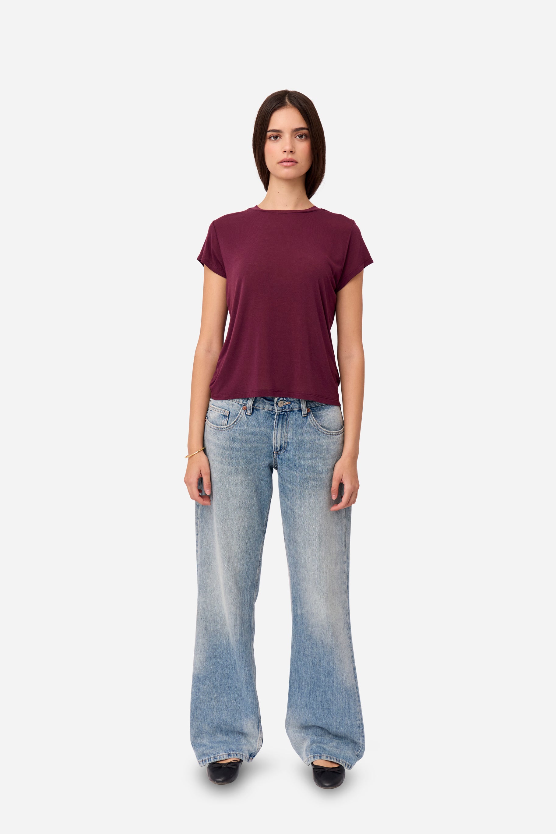 Camiseta Cashmere Berenjena