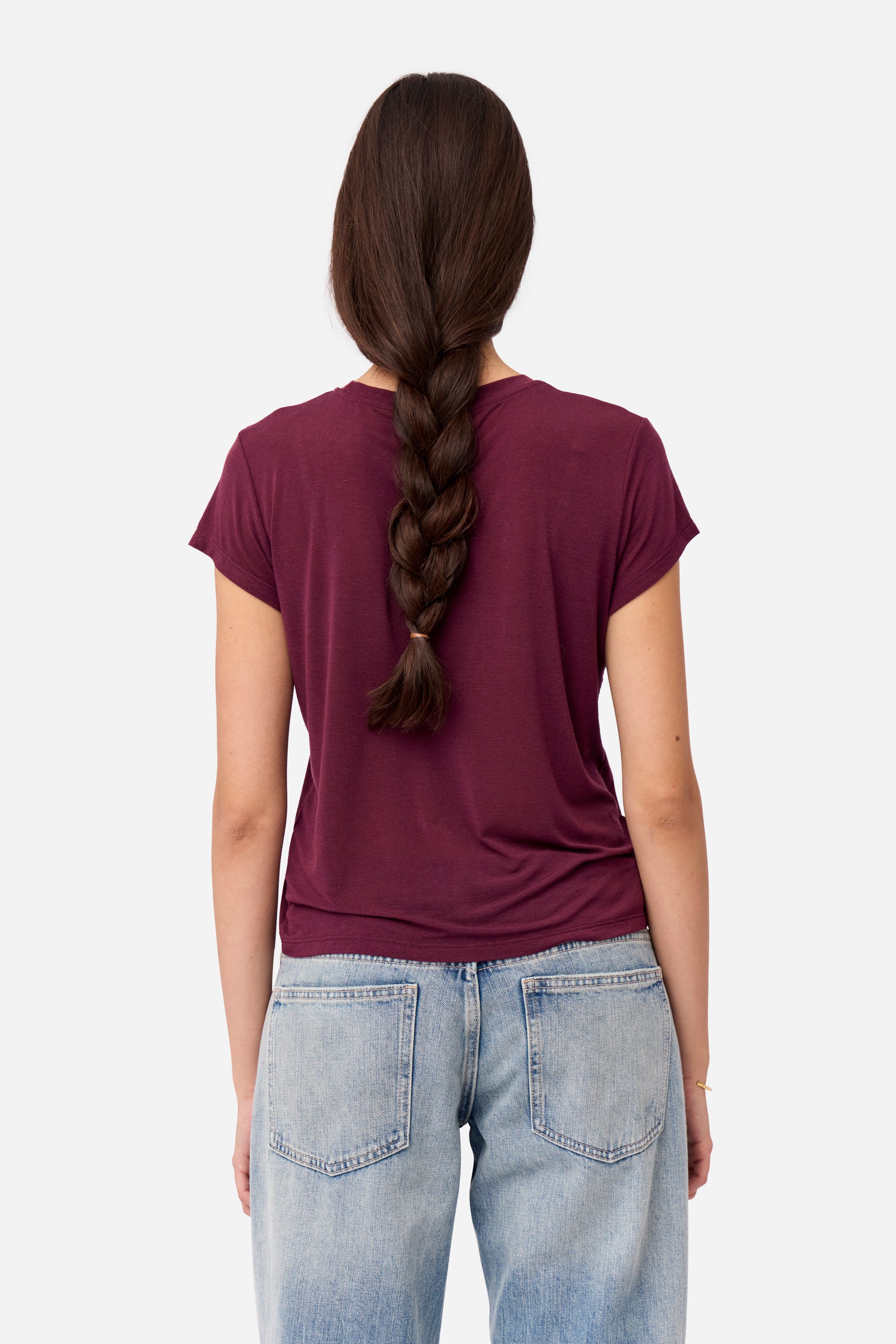 Camiseta Cashmere Berenjena