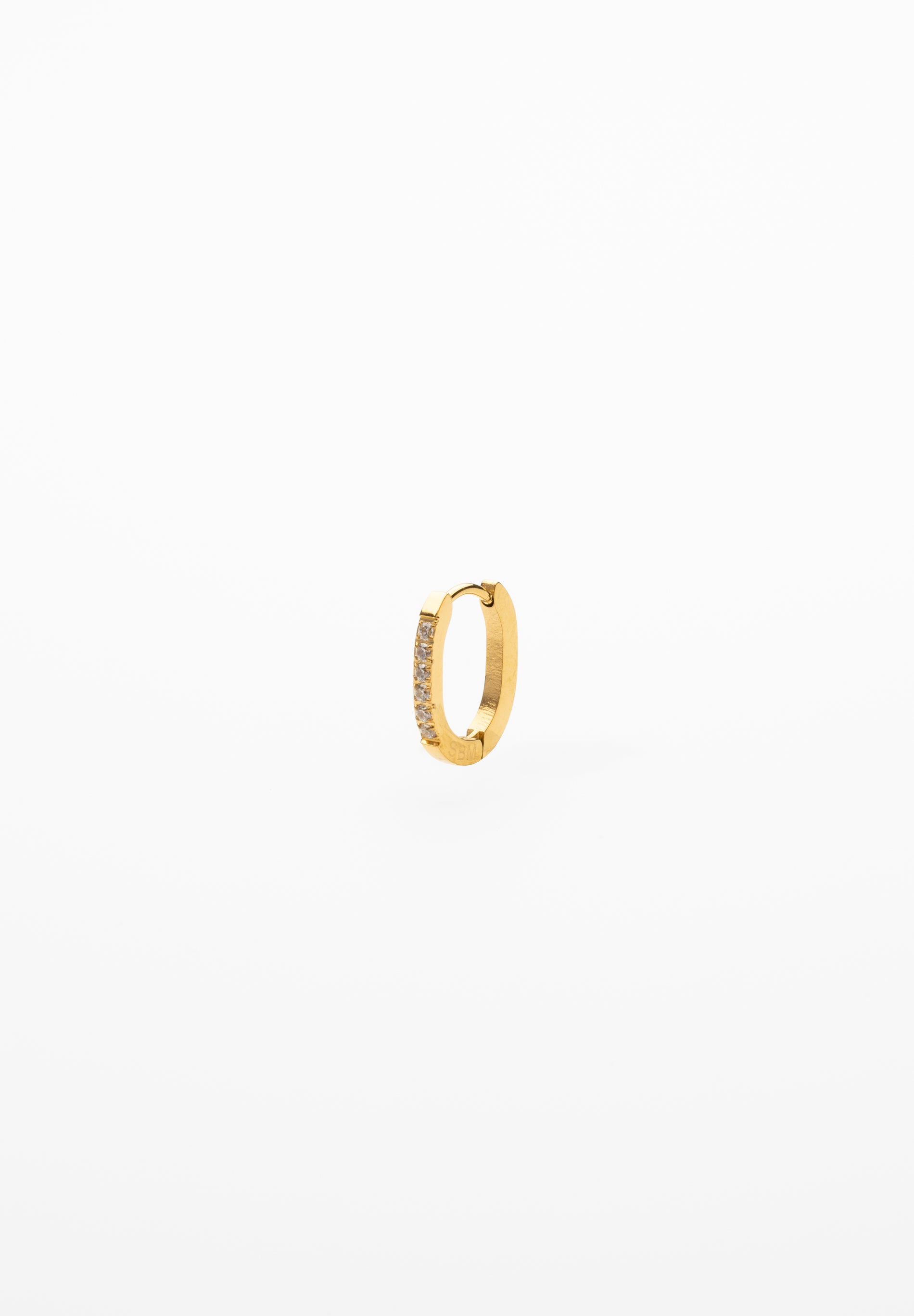 Boucle d'oreille Ovale Zircon (Unité)