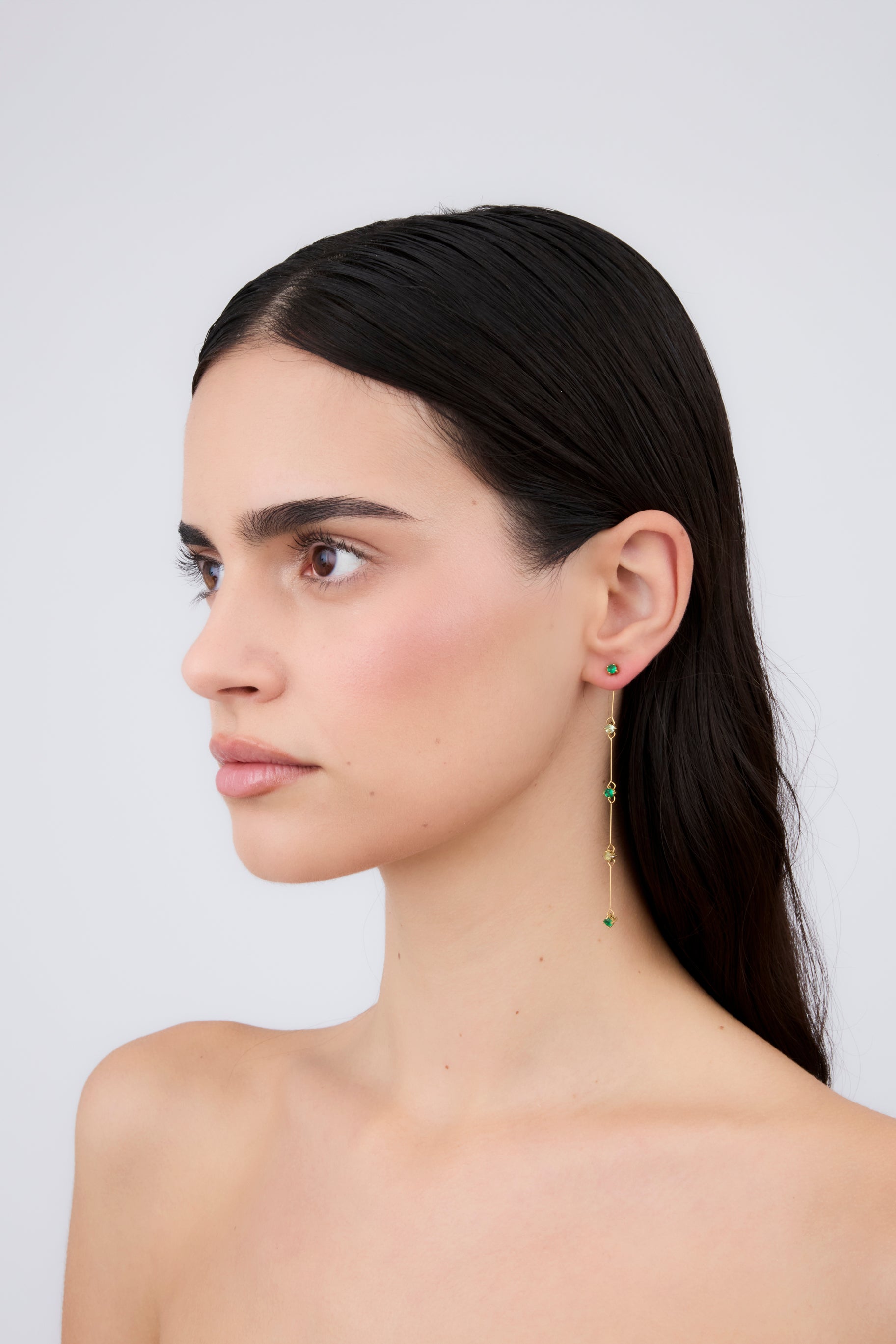 Green Detachable Earrings (pair)