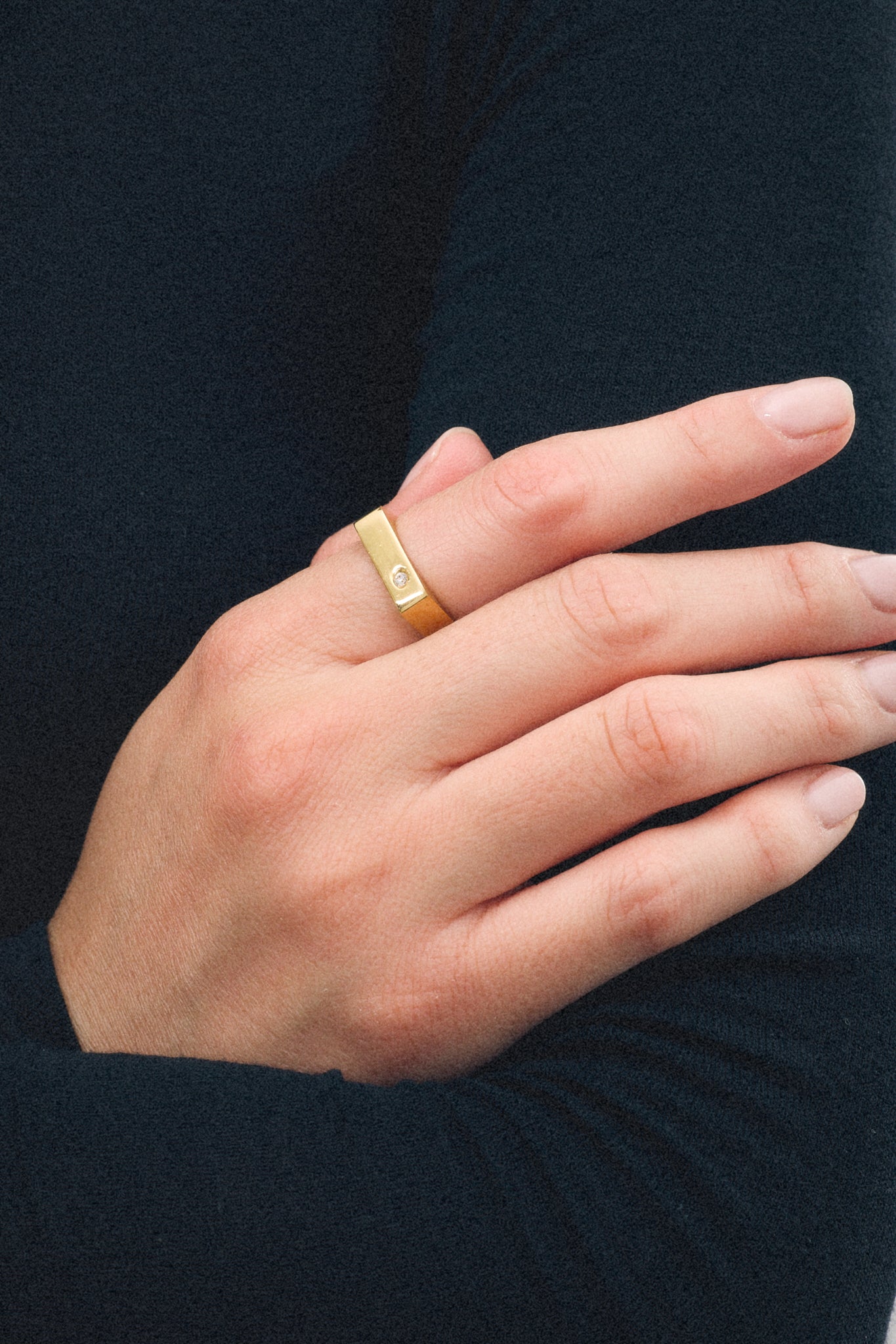 Bague Droite Zircon