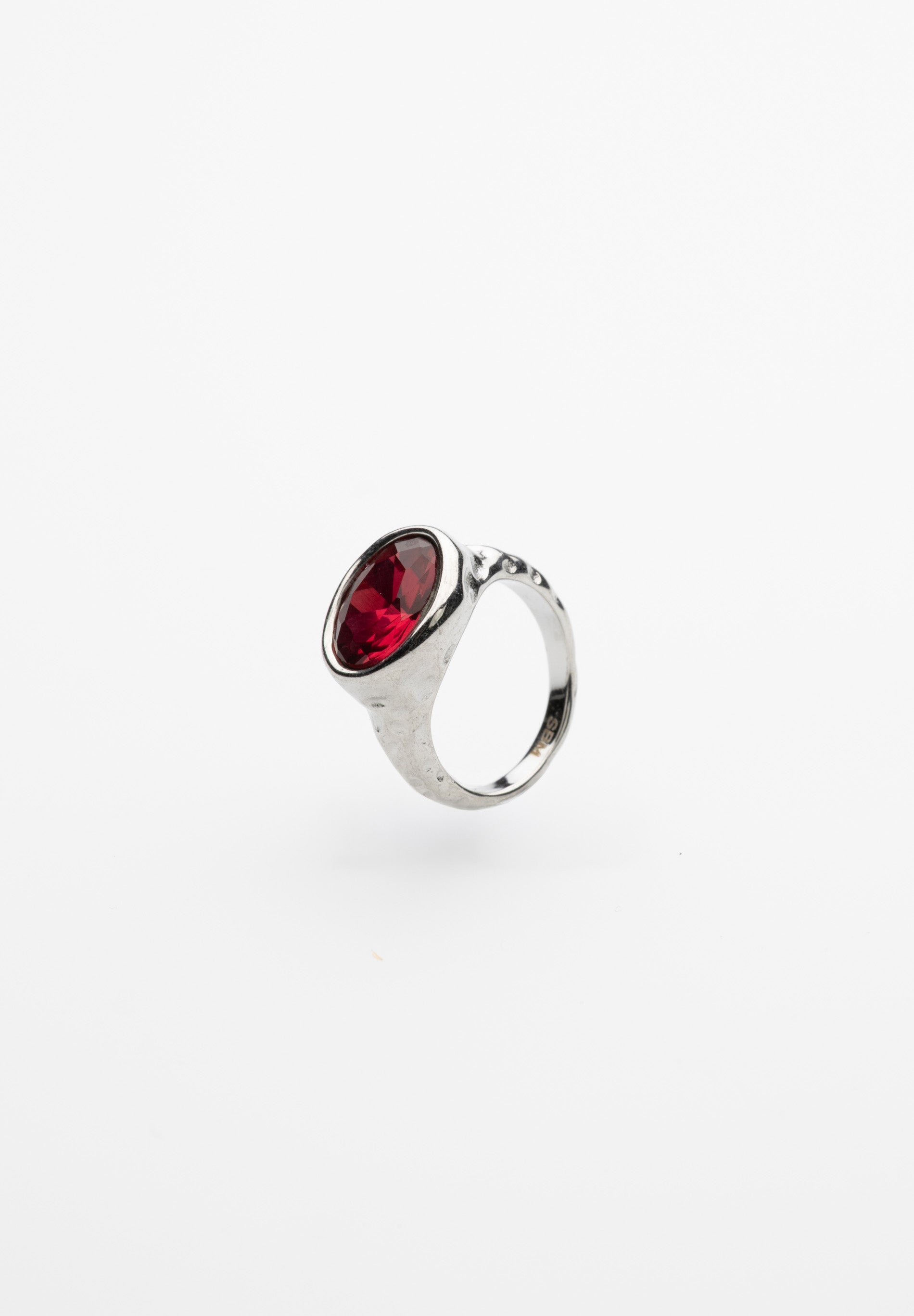 Oval Crystal Ring
