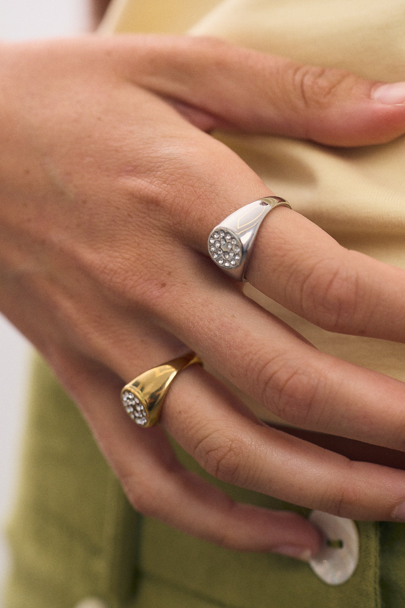 Bague Chevalière en Zircon