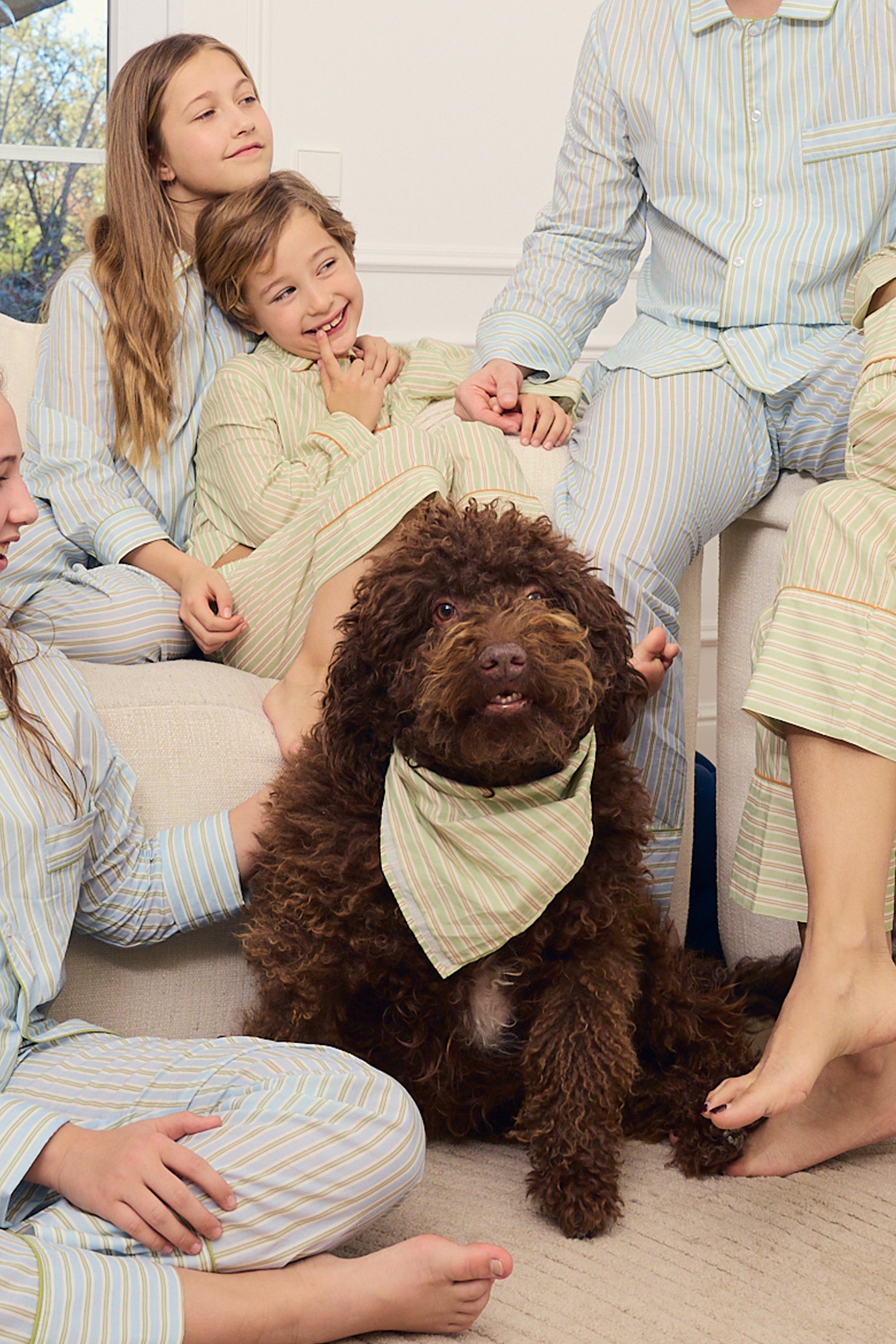 Green Striped Bandana