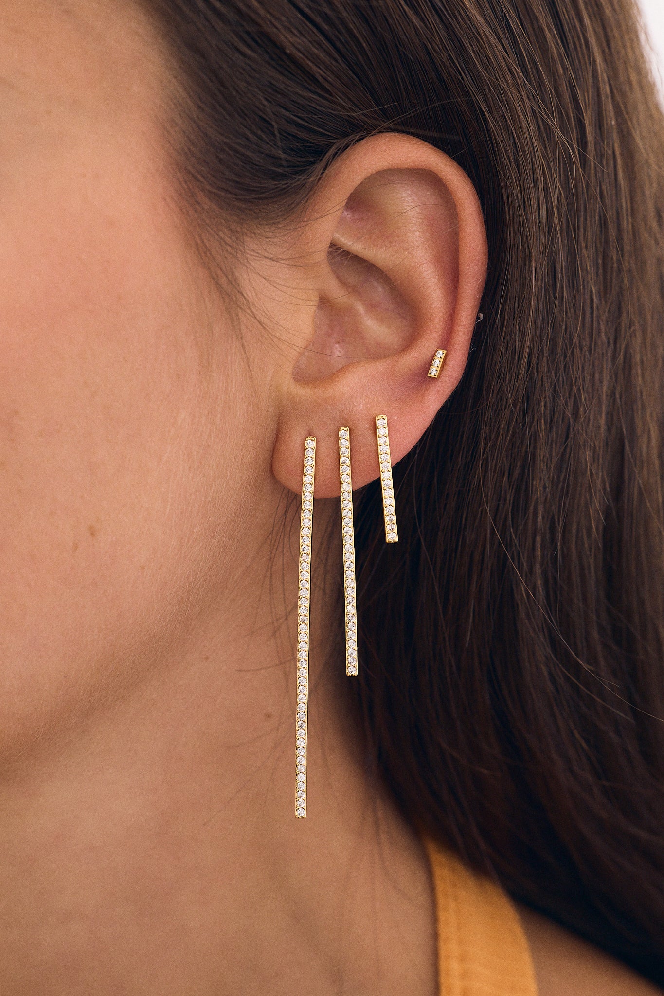 Zircon Bar Earring S