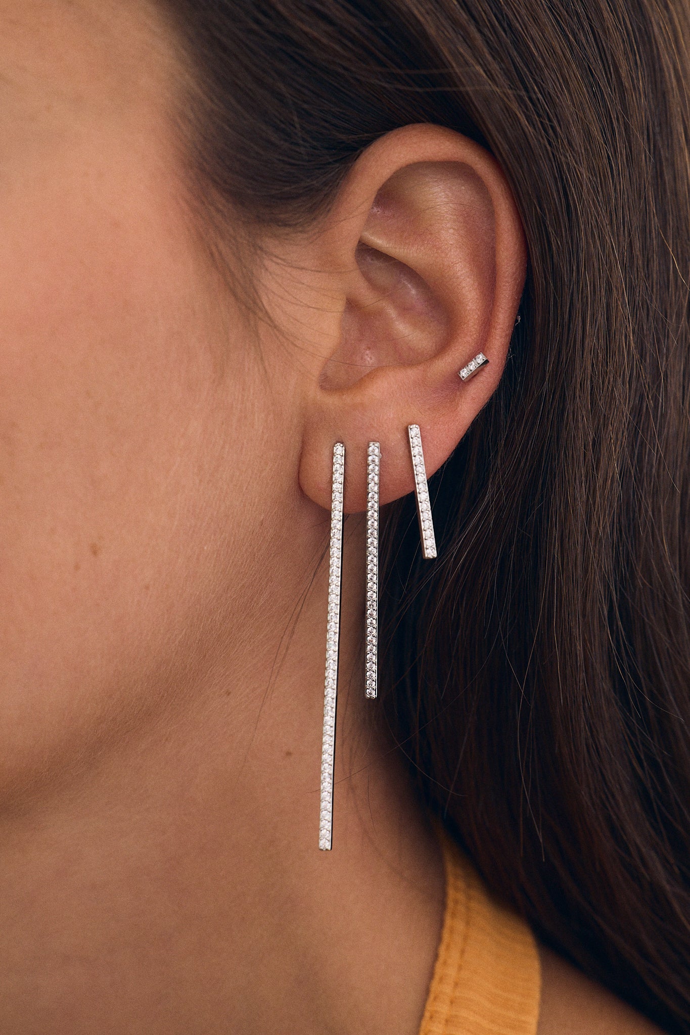 Zircon Bar Earring S