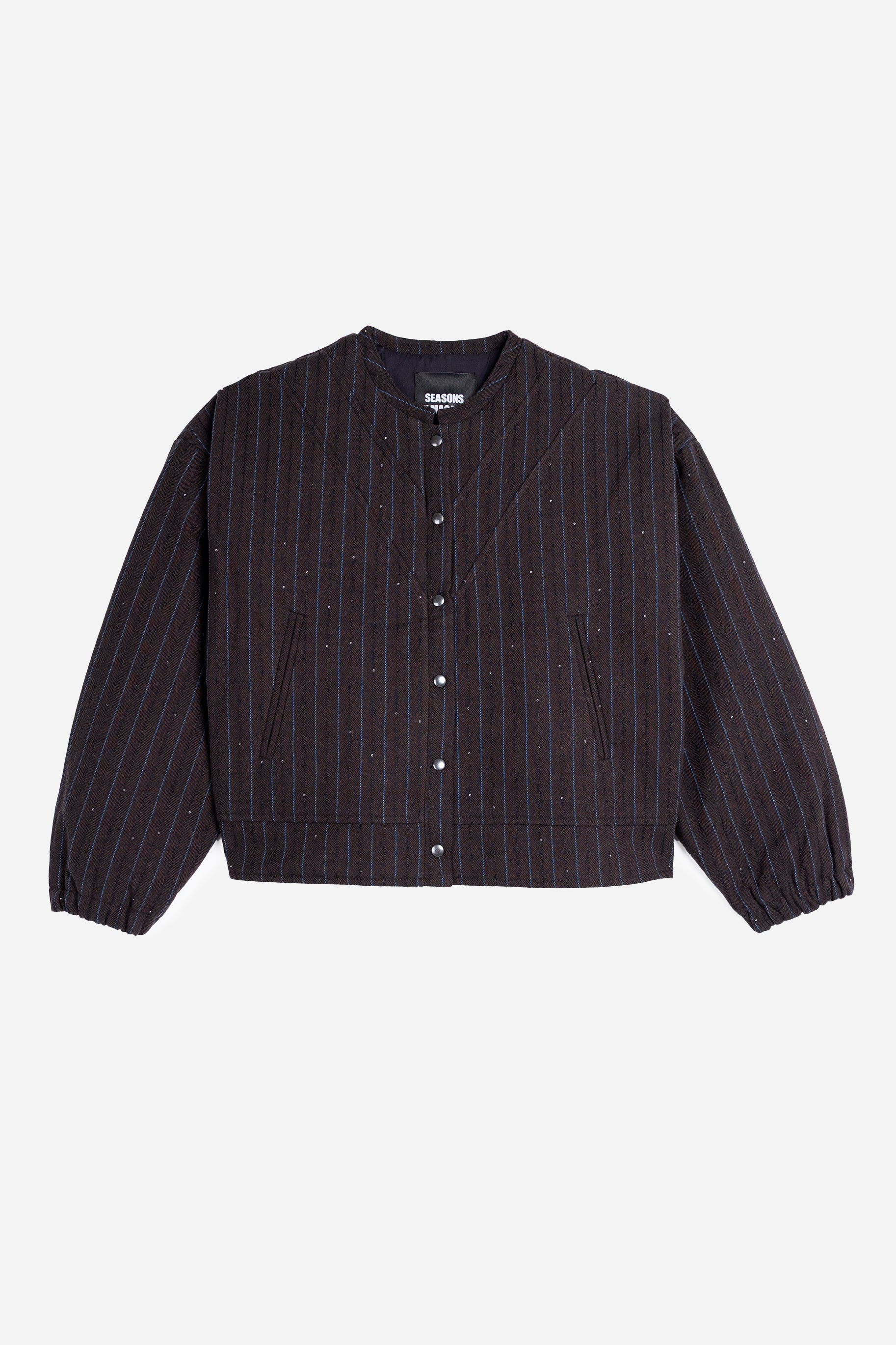 Sequin-Striped Bomber