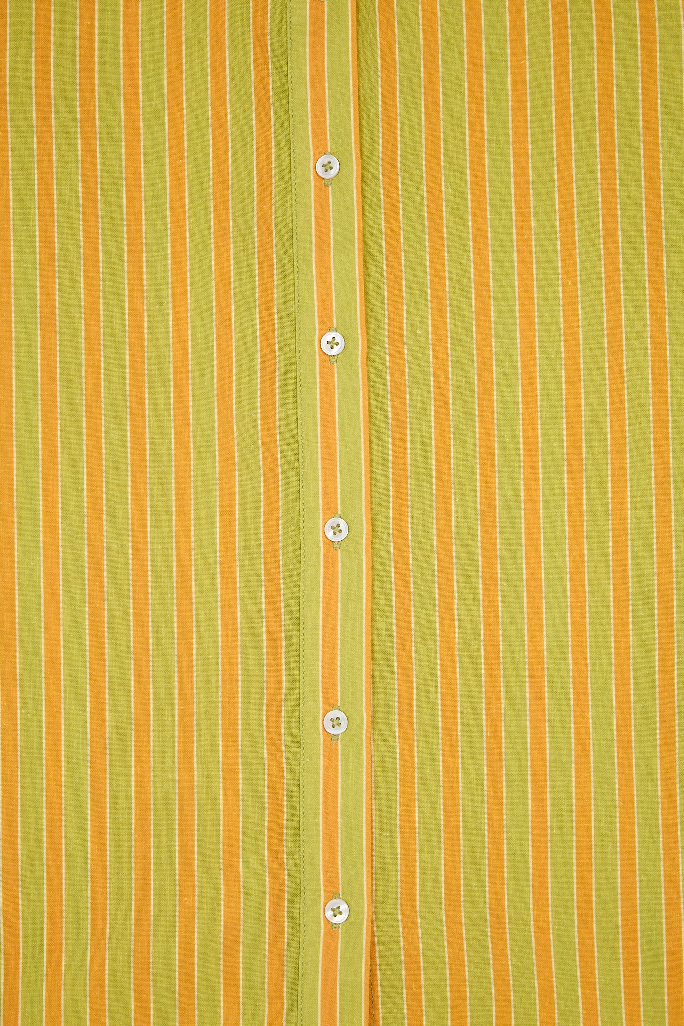 Chemise à Rayures Orange et Vert