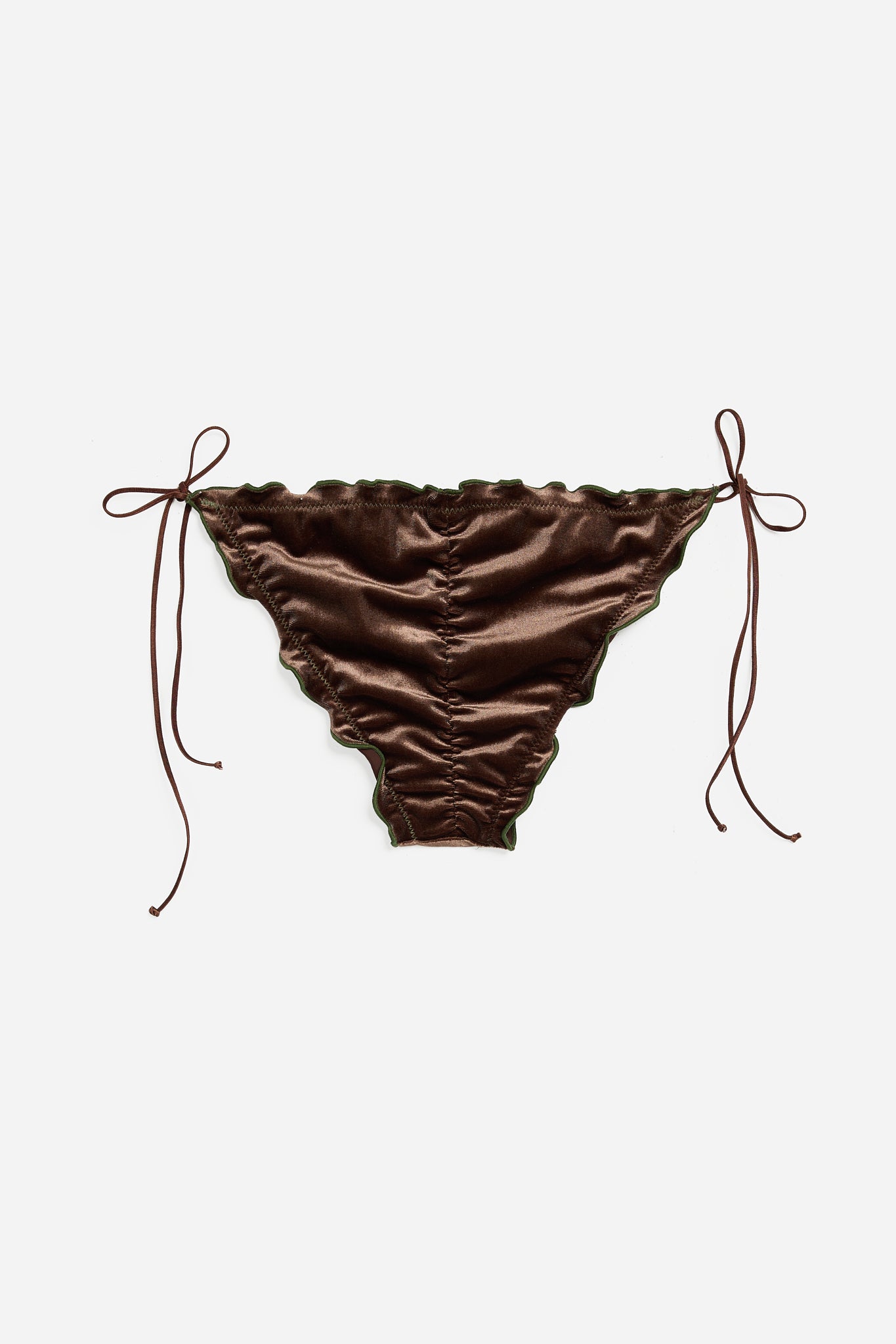 Brown Velvet Bikini Bottom