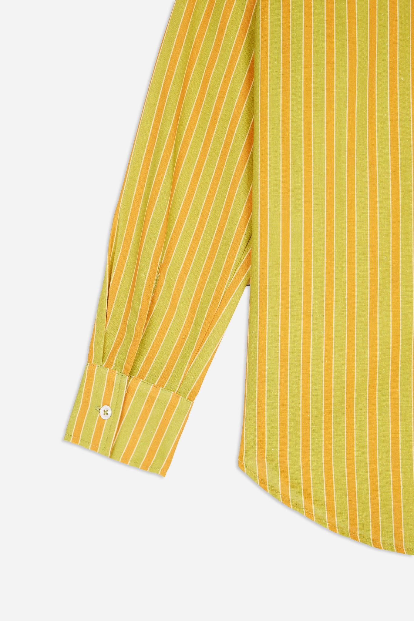 Chemise à Rayures Orange et Vert