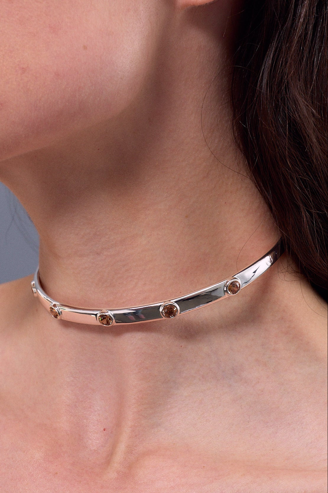 Choker Circonitas Marrones