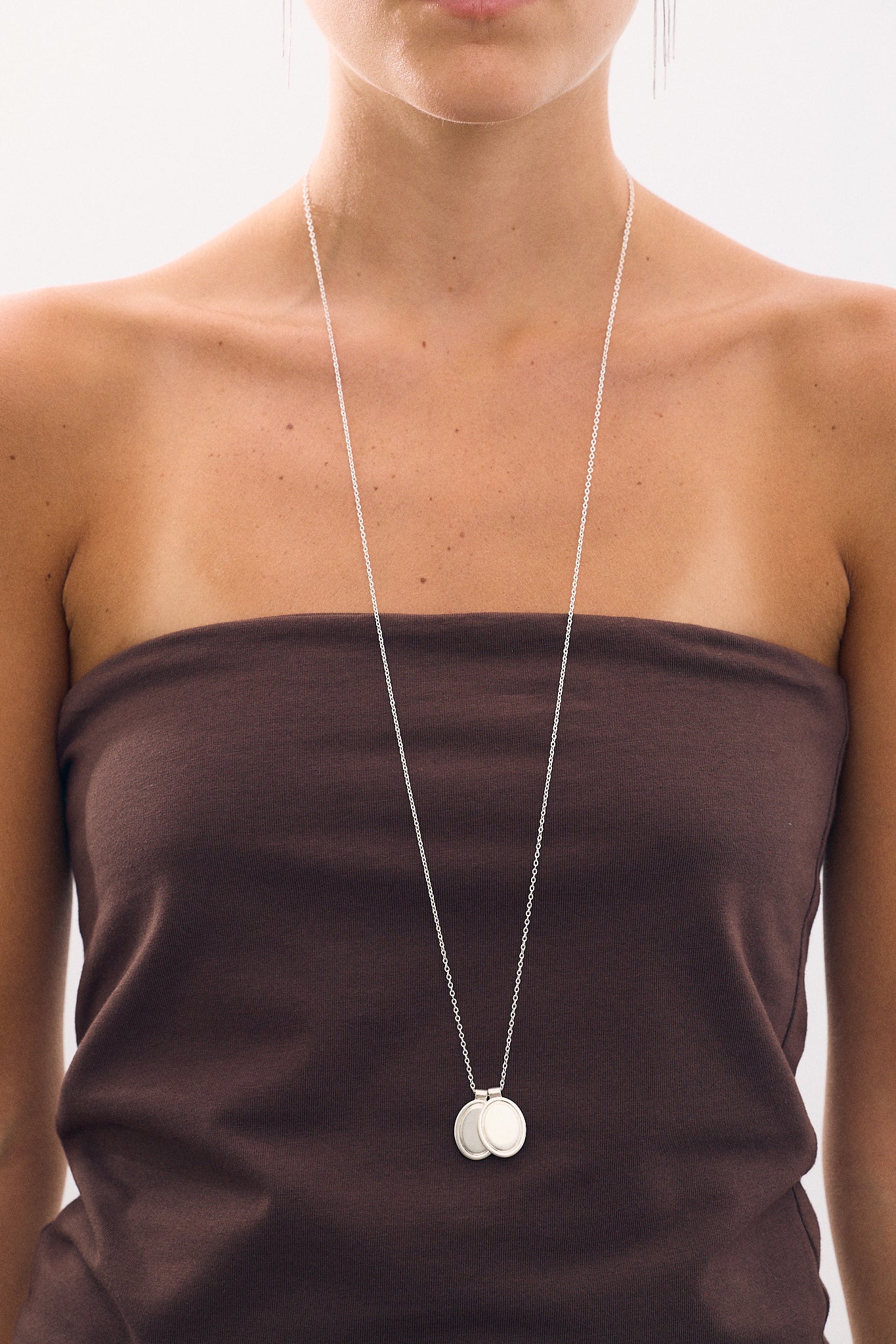 Pendentif Double Ovale
