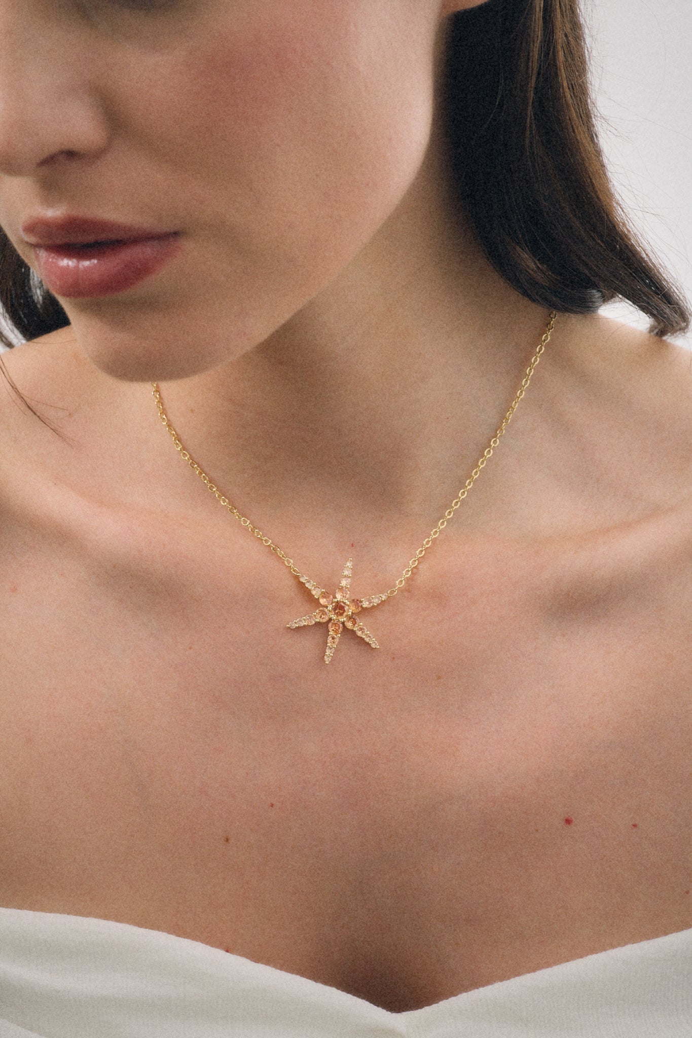 Collier Ètoile Marron