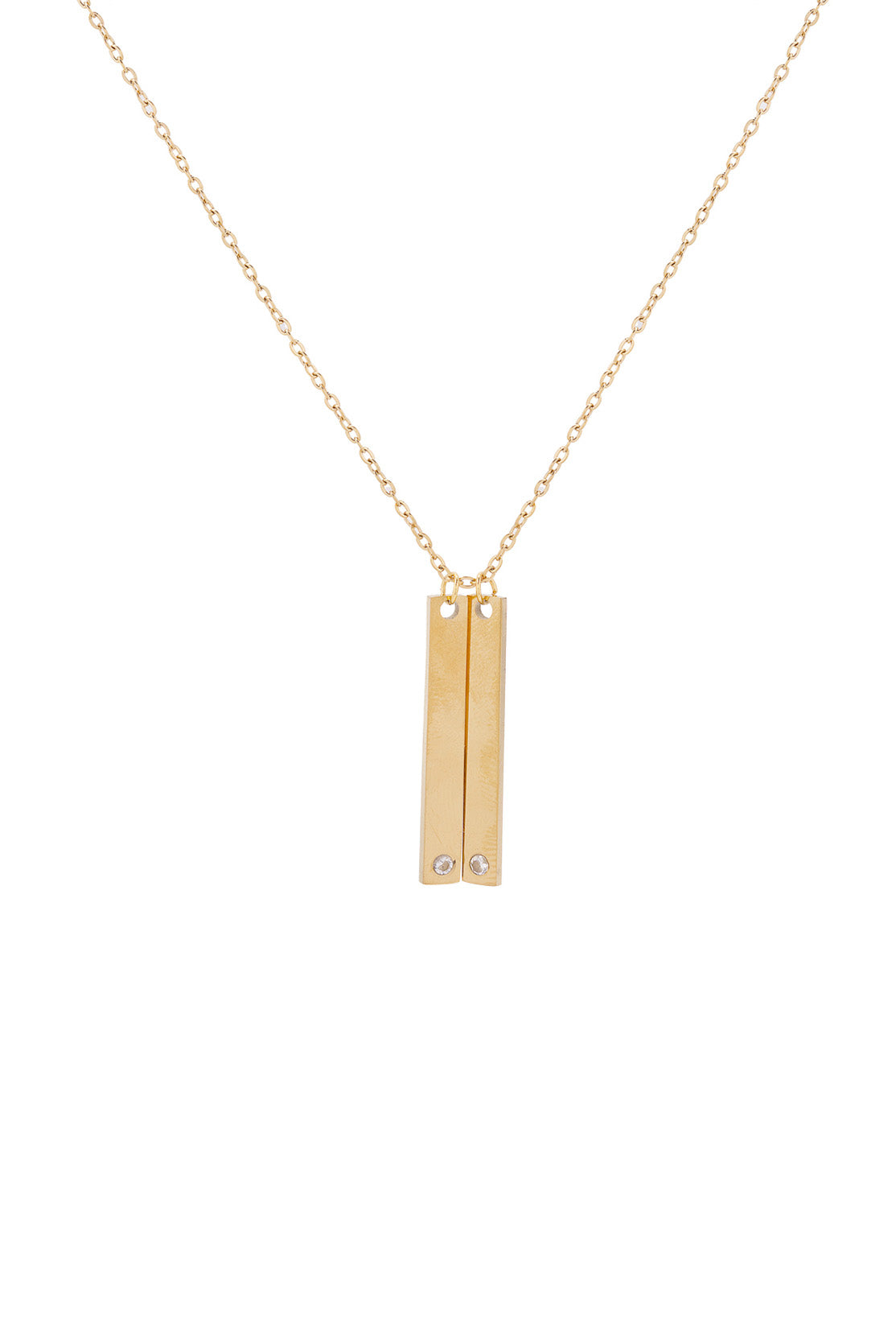 Collier Long Double Zircon