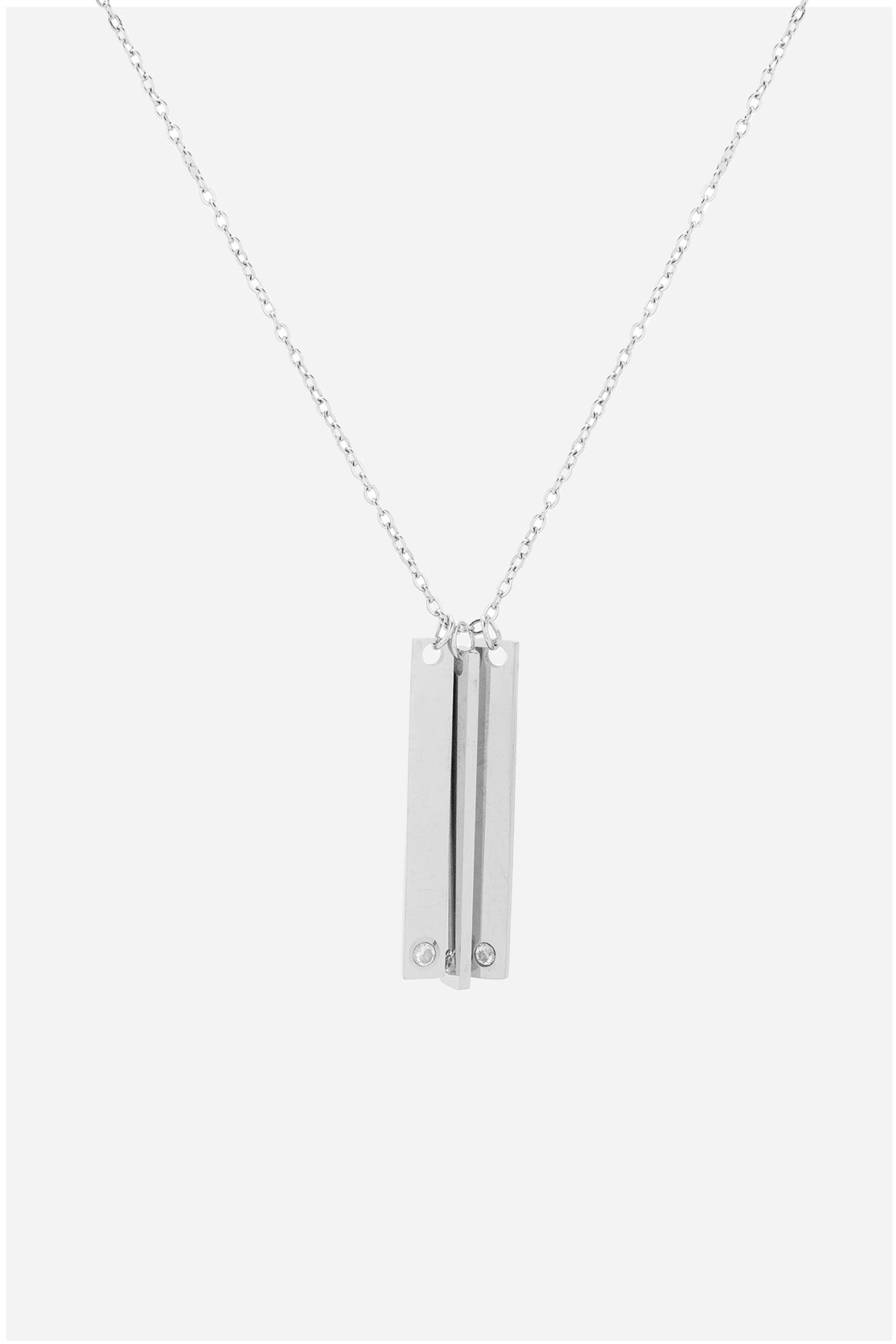 Long Triple Zircon Necklace