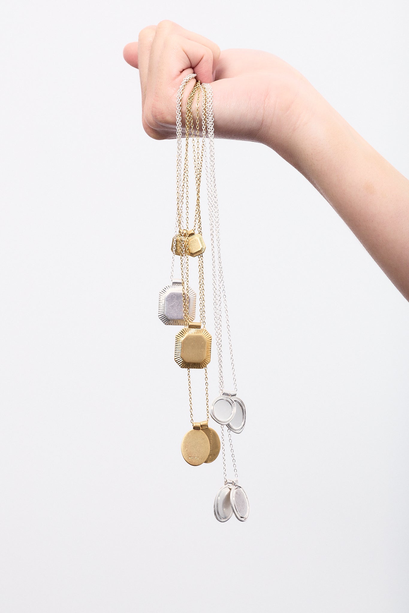 Pendentif Double Ovale Irrégulier