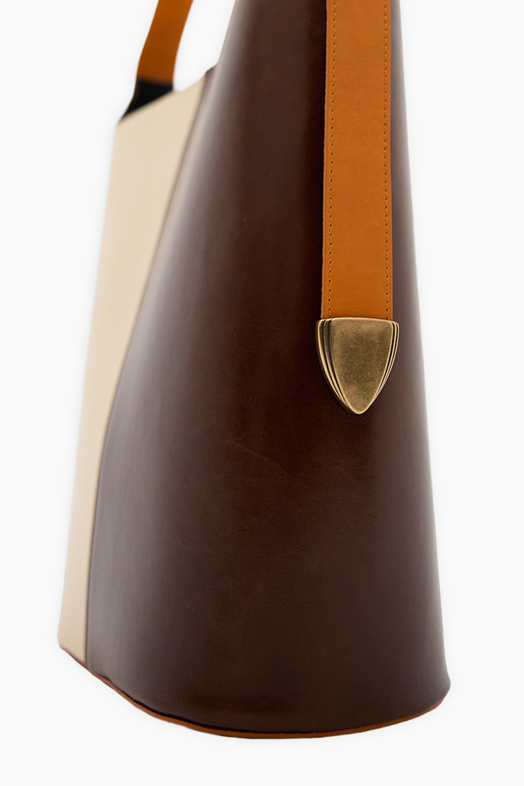 Sac Seau Marron et écru