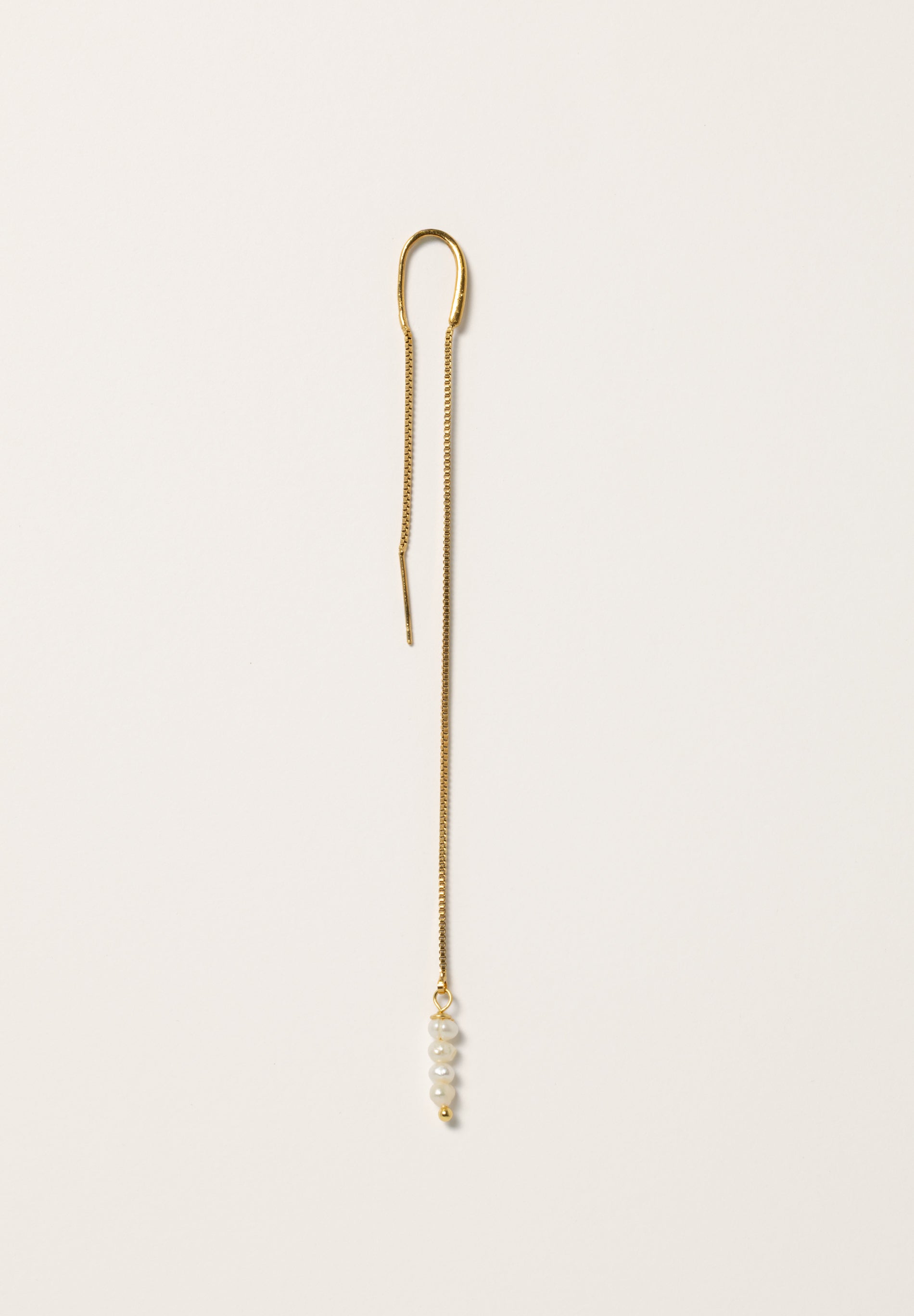 Double Pearl Chain Earring (Unit)