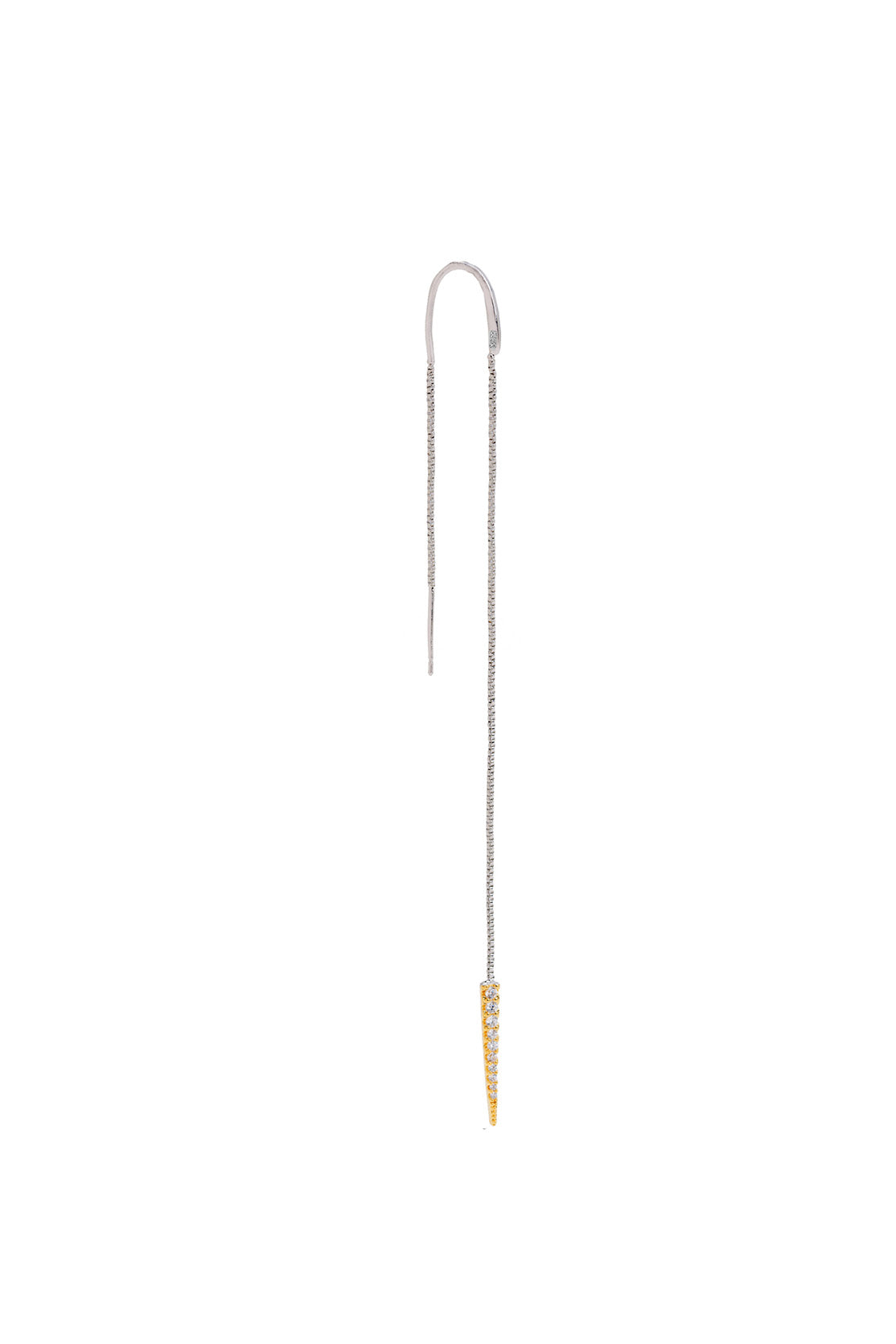 Pendiente Doble Cadena Flare Mix (Unidad)