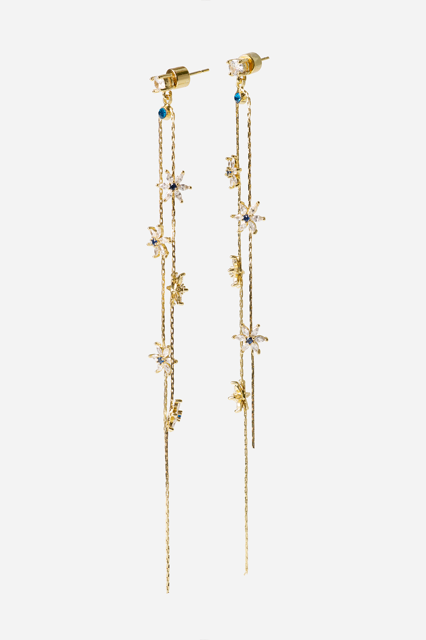 Blue Flower Earrings