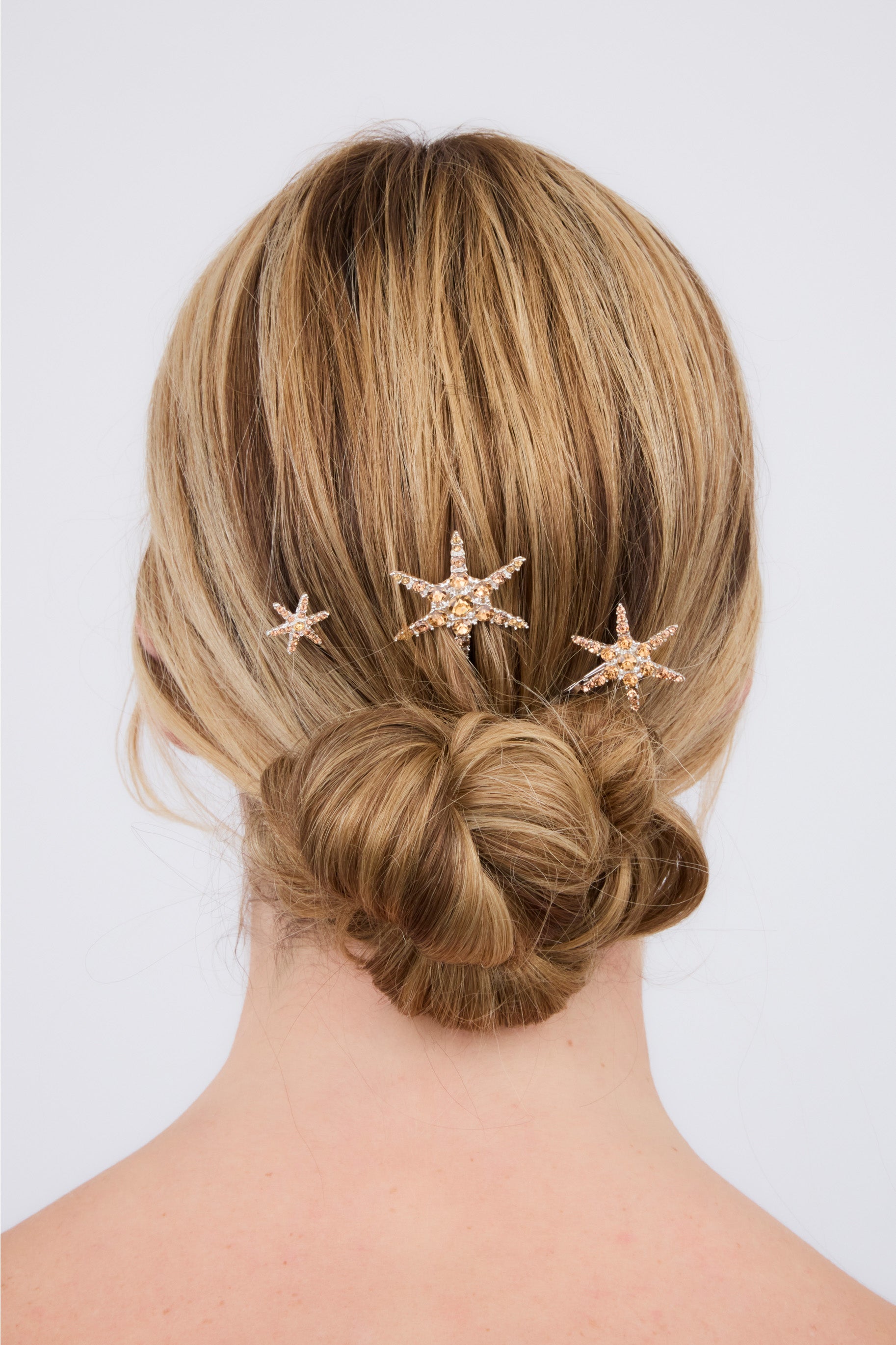 Pack d'épingles à cheveux étoile marron