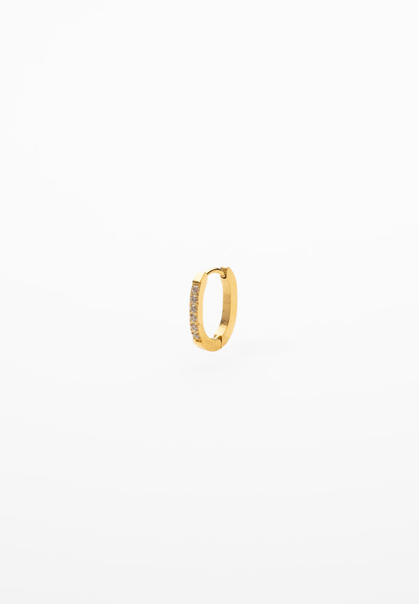 Oval Zircon Earring 20mm