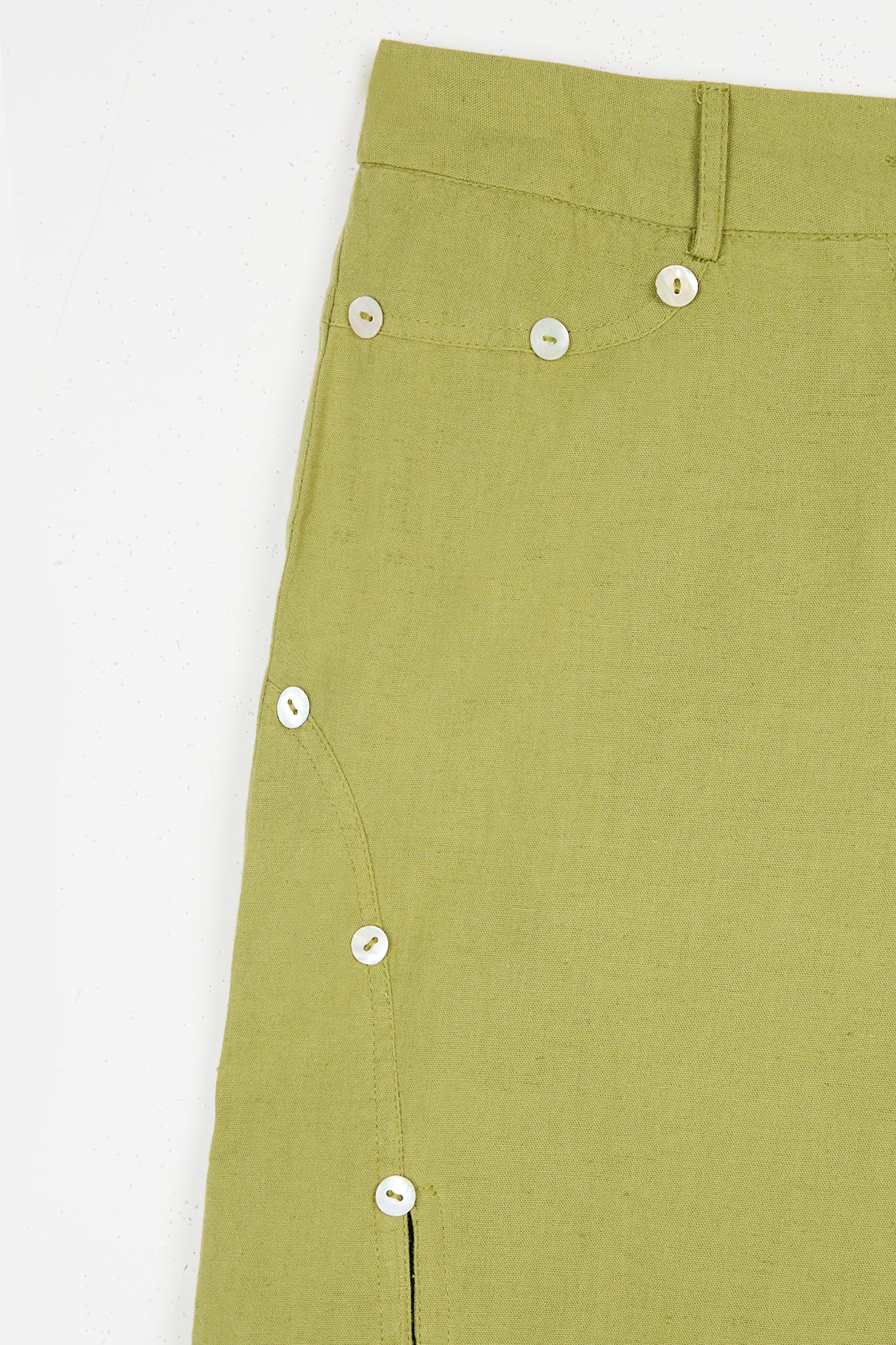 Pantalón Botones Nácar Verde