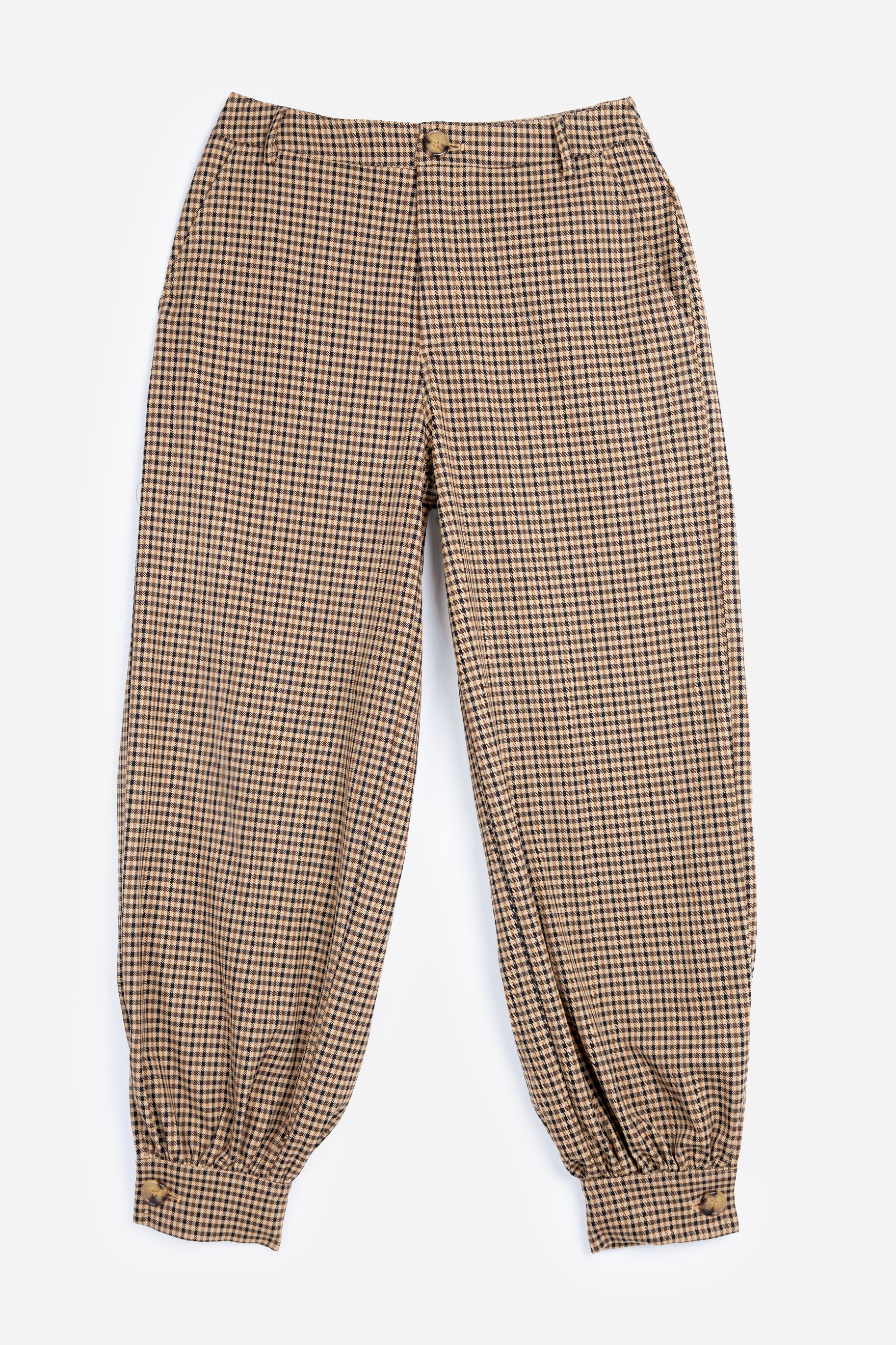 Pantalon Harem Pied-de-poule