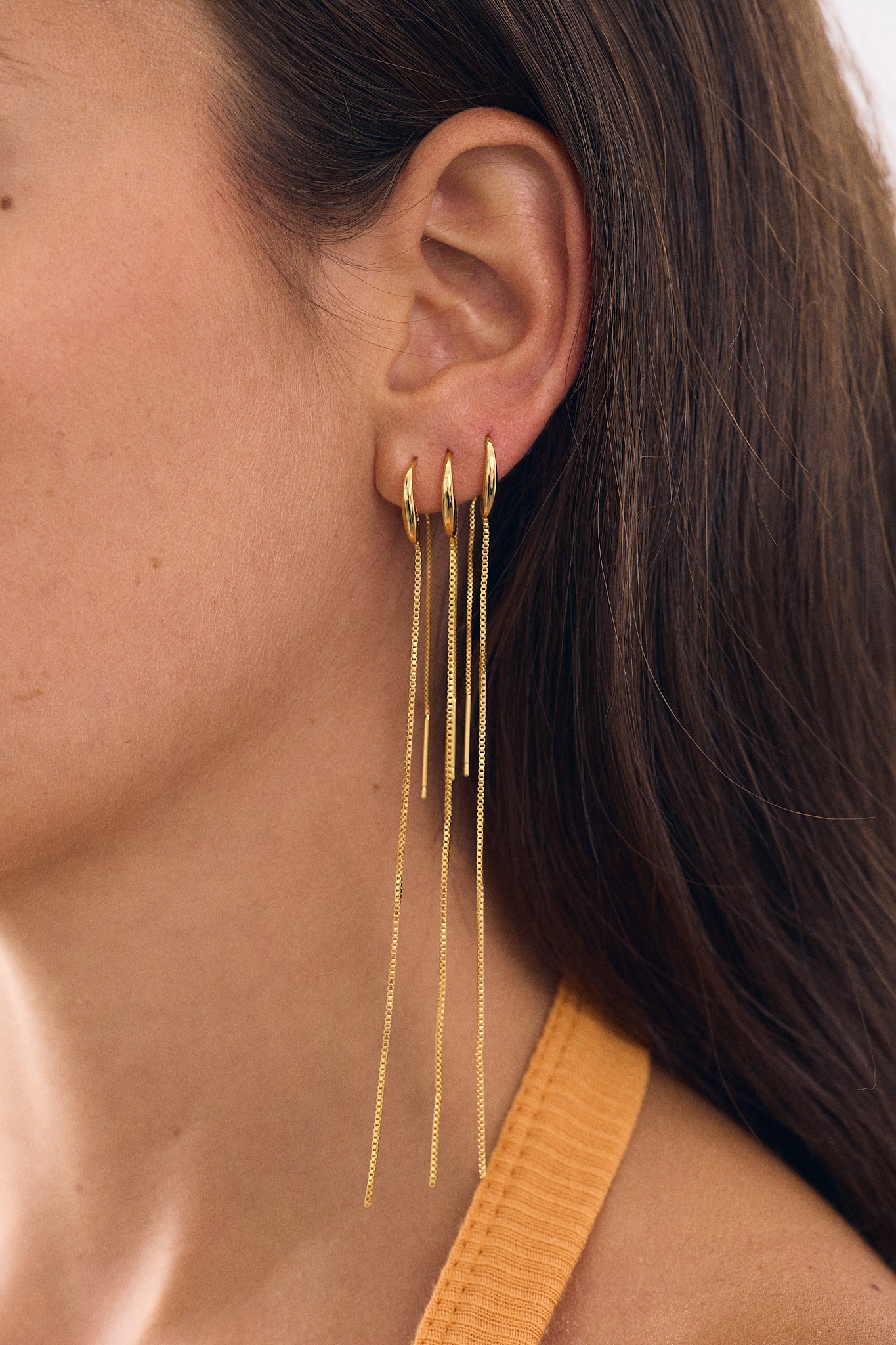 Long Double Chain Earring (Unit)