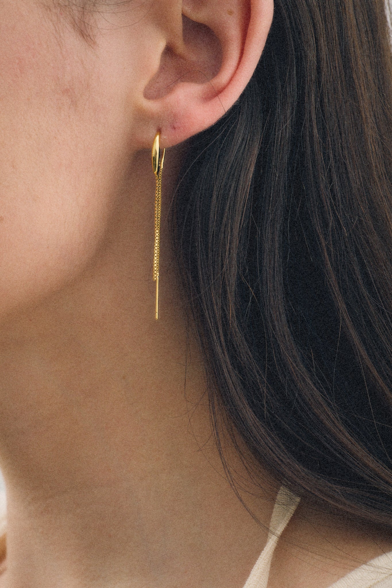 Boucle d'oreille à Double Chaîne (Unité)